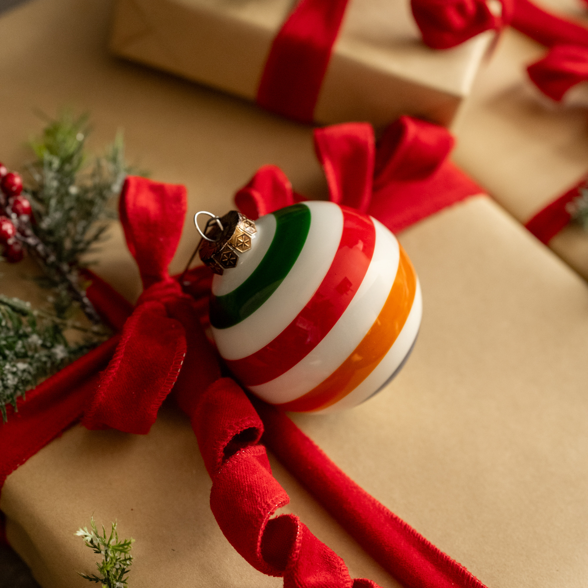 Striped Multi-Colored Ornament, photo 3 of 3