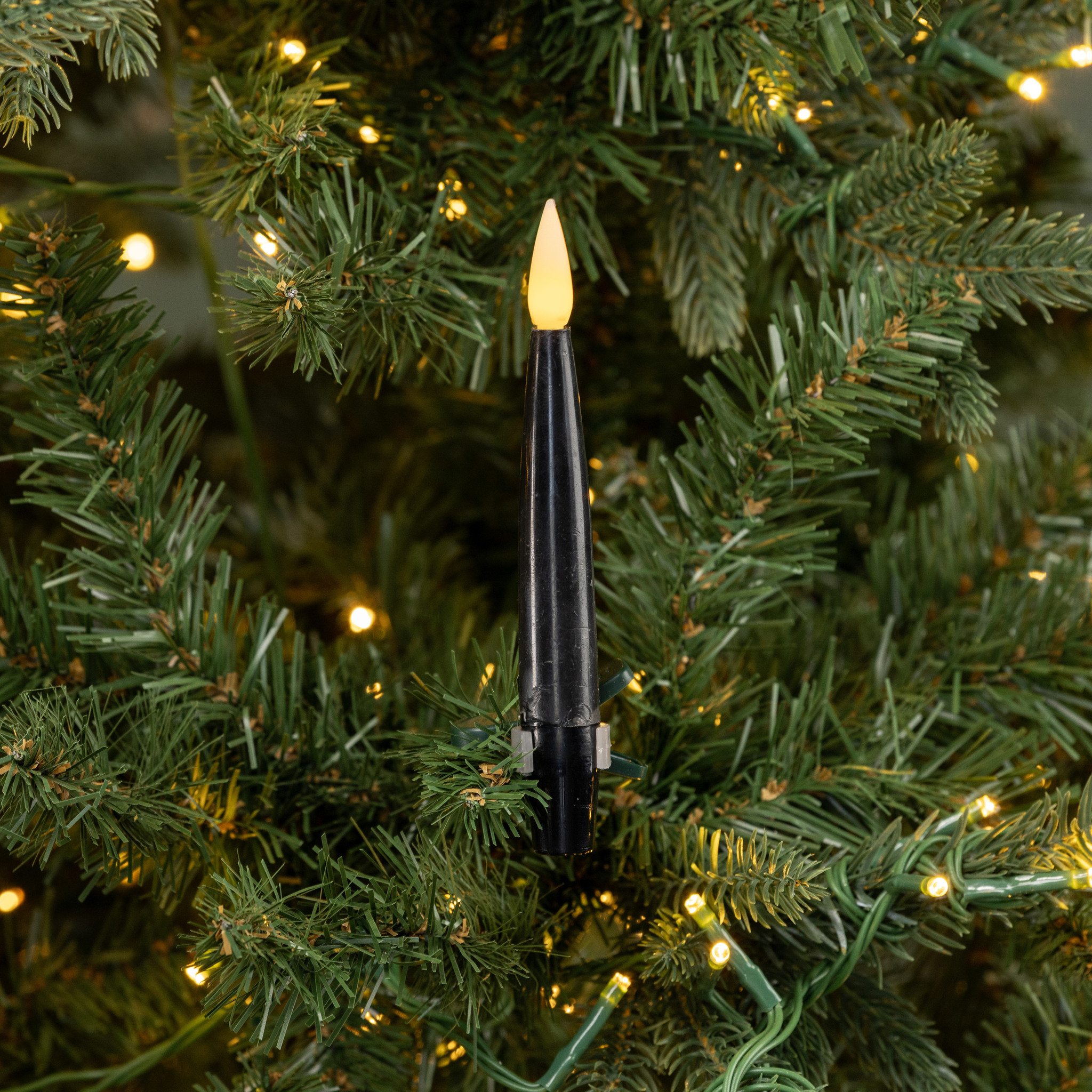 Black Clip-On LED Candles, Set of 6, photo 3 of 3