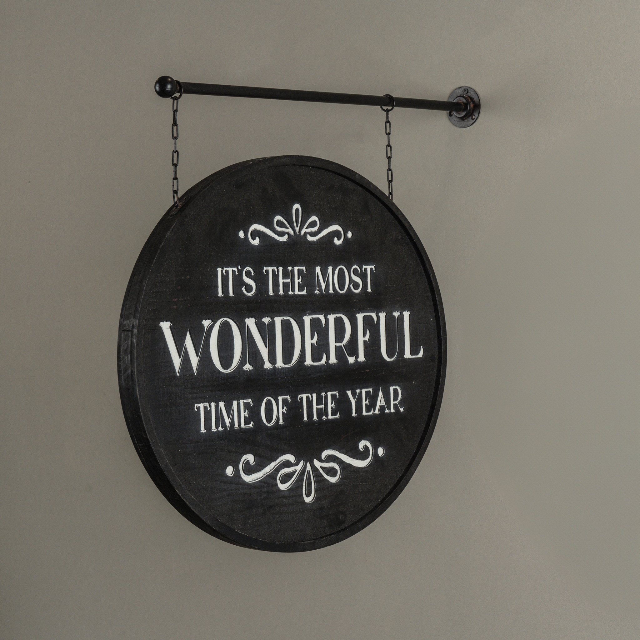Wonderful Time of the Year Wooden Hanging Sign