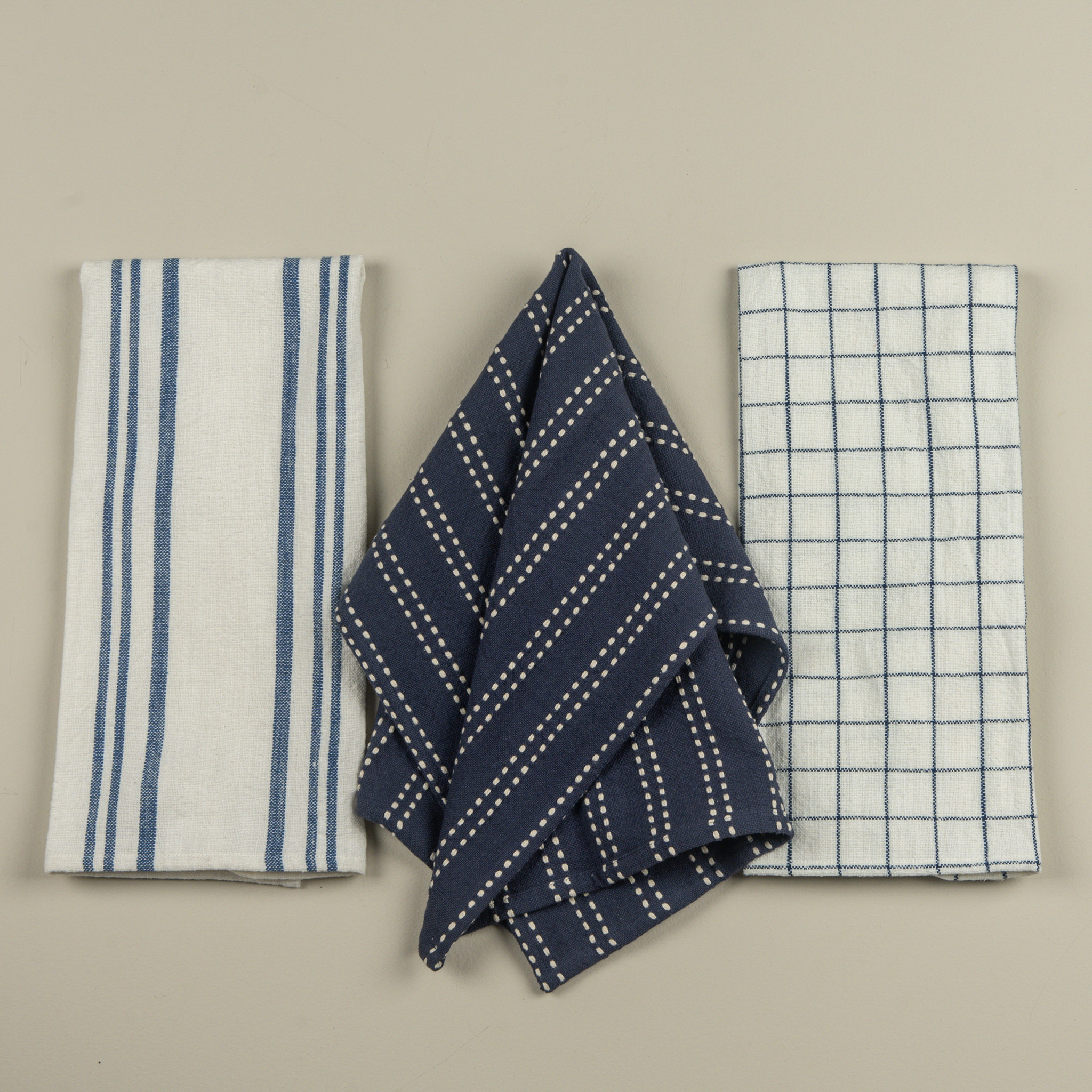 Blue & White Kitchen Towels, Set of 3, photo 2 of 2