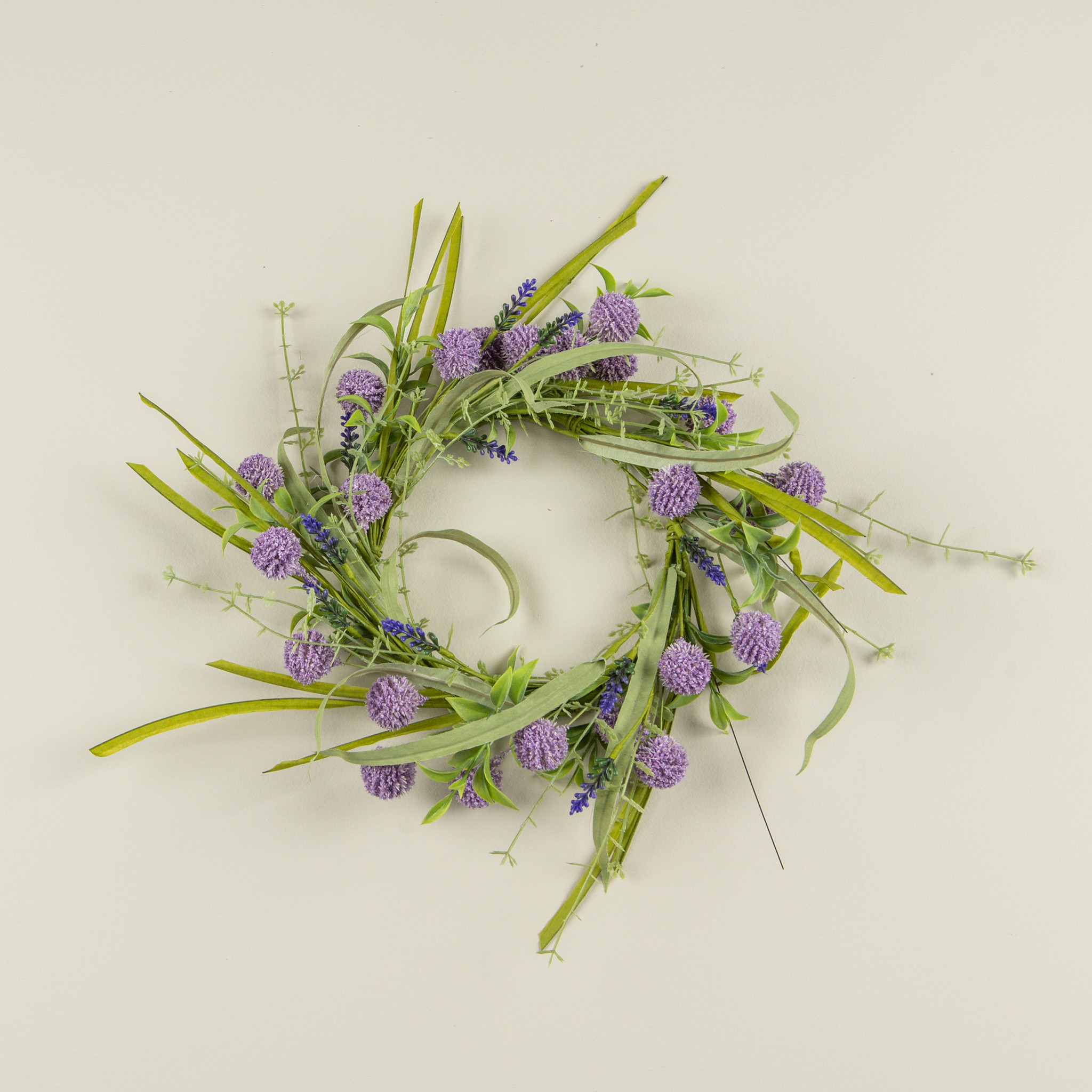 Purple Pom Pom Candle Ring, 14", photo 3 of 3