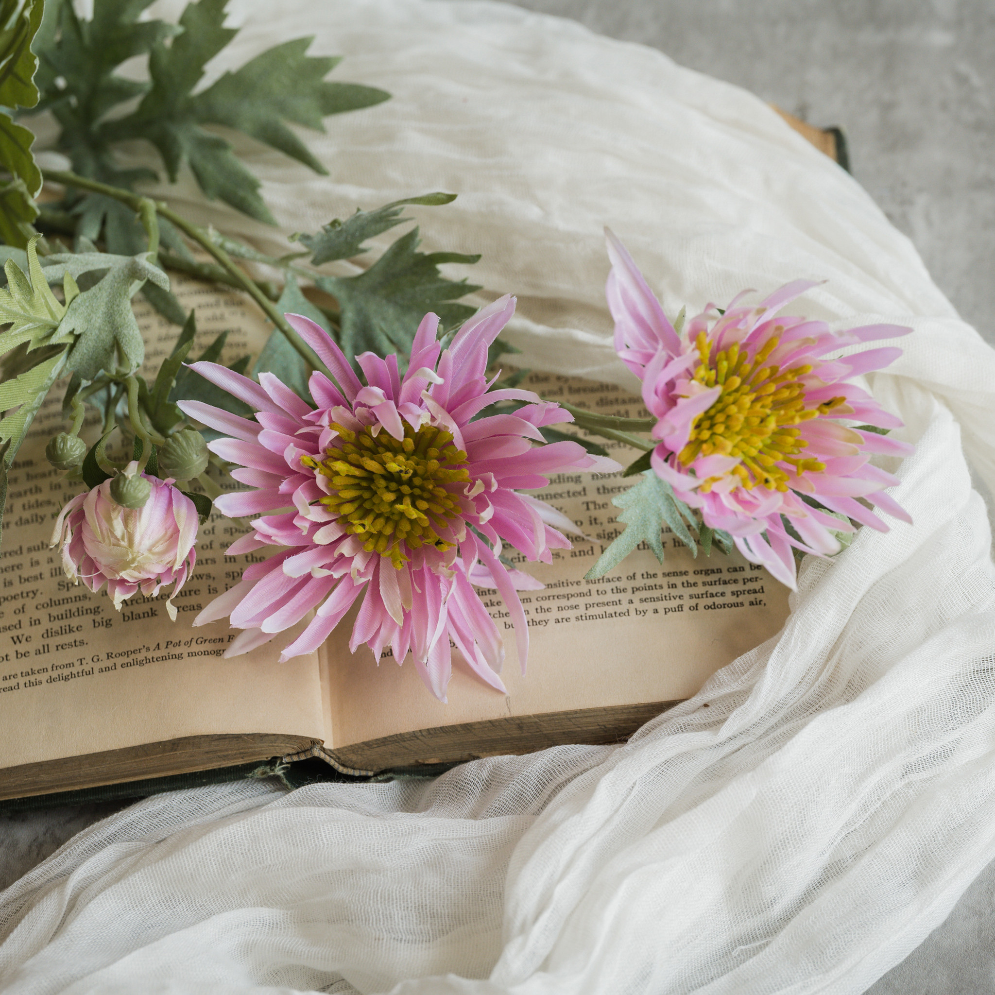 Pink Aster Spray, 27"