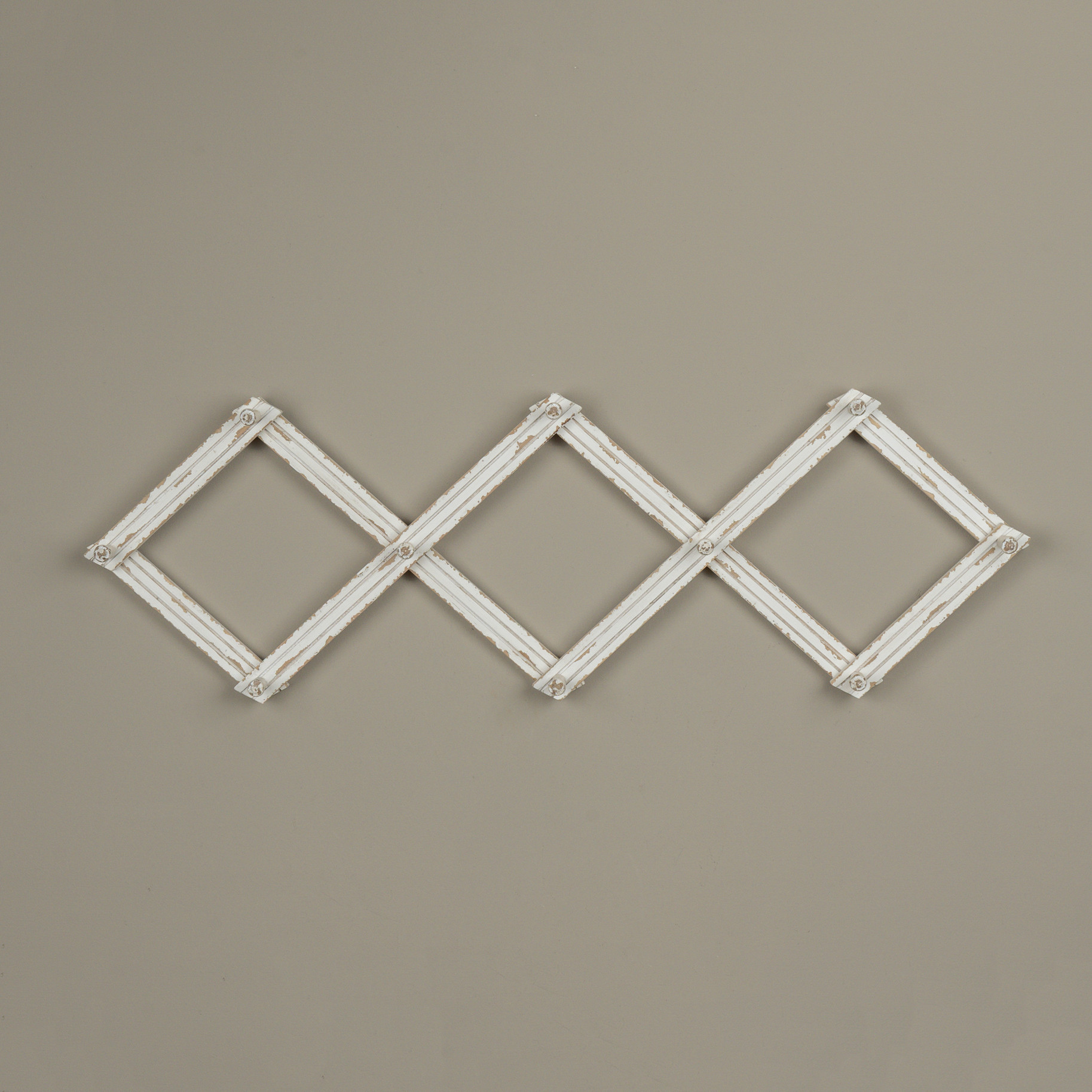 Aged White Accordion Wall Hooks, photo 3 of 3