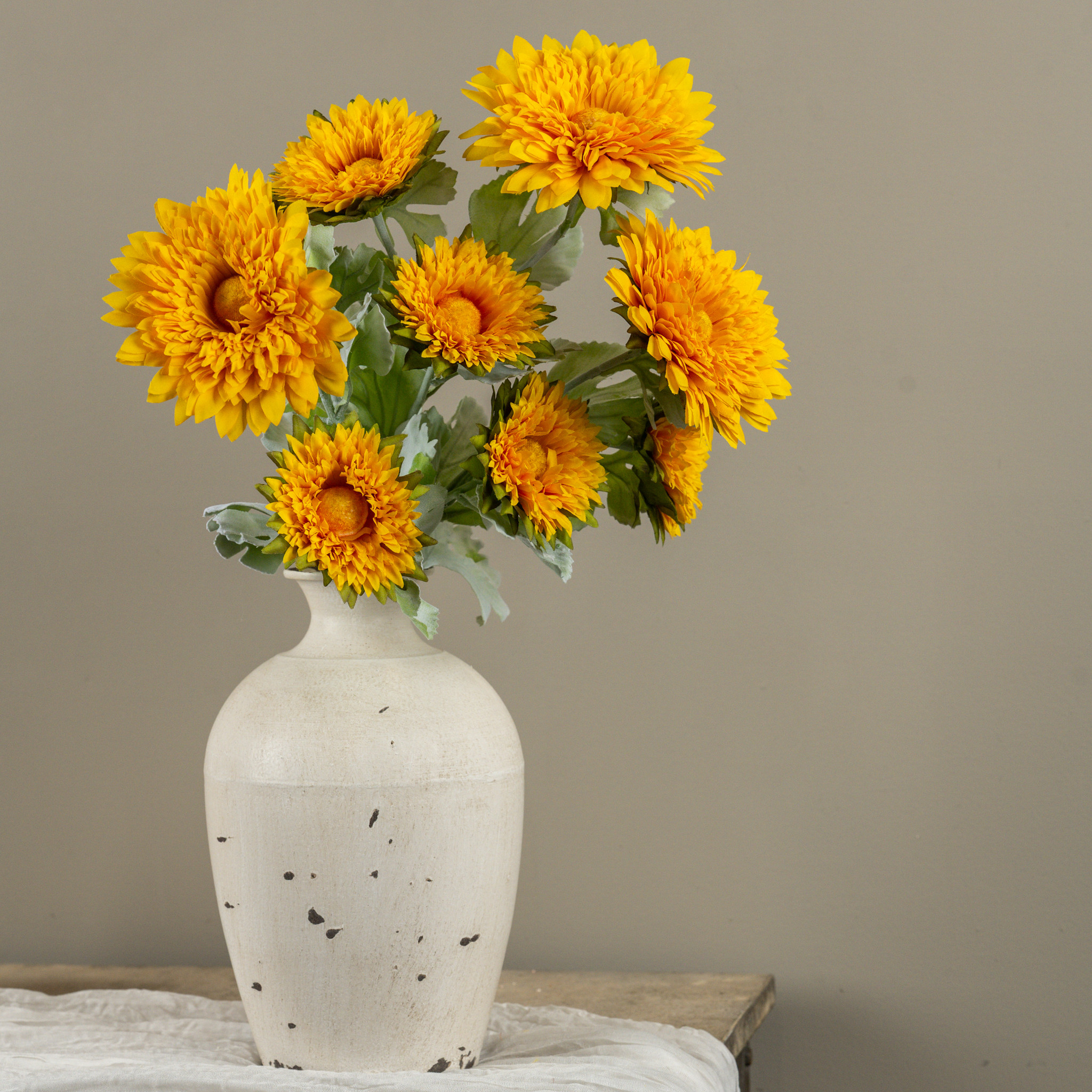 Yellow Garden Mum Stem, 25.5", photo 2 of 4