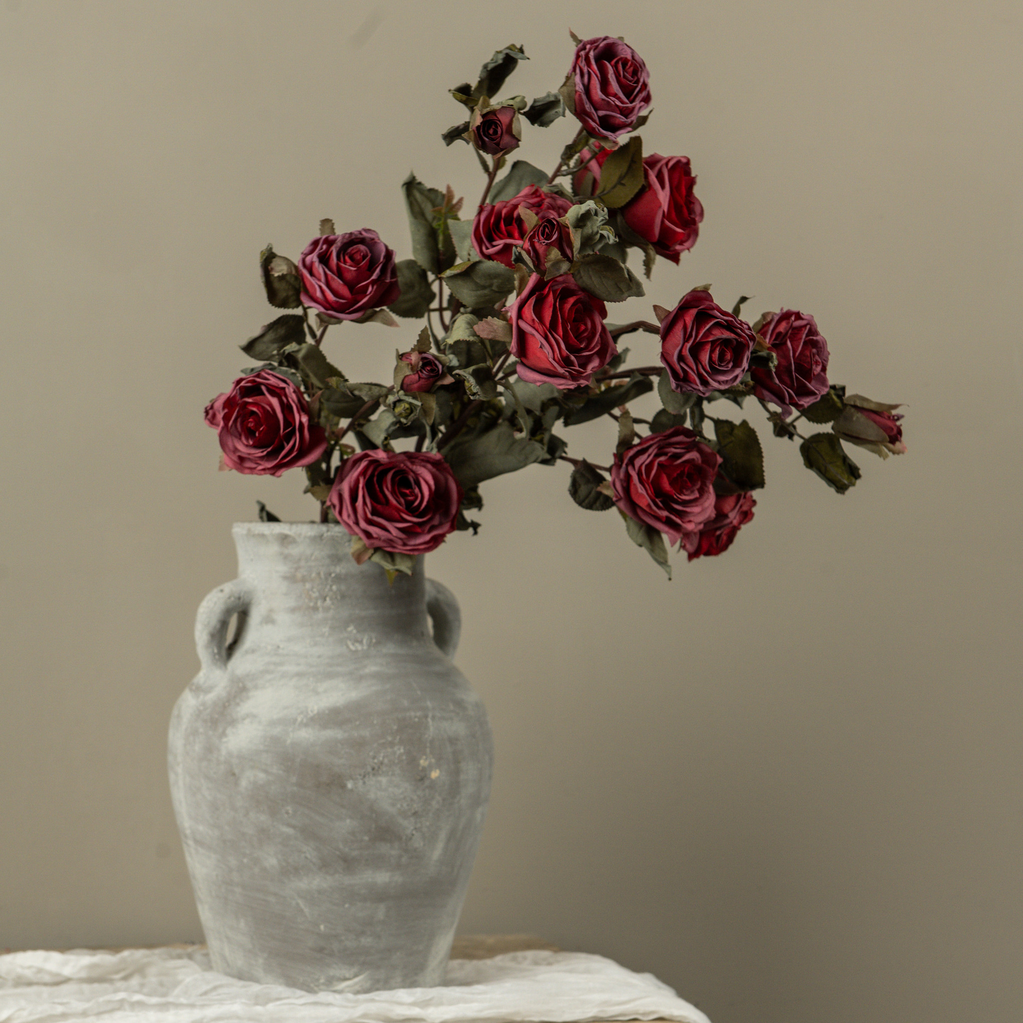 Wine Dried Rose Spray, 27.25", photo 2 of 4