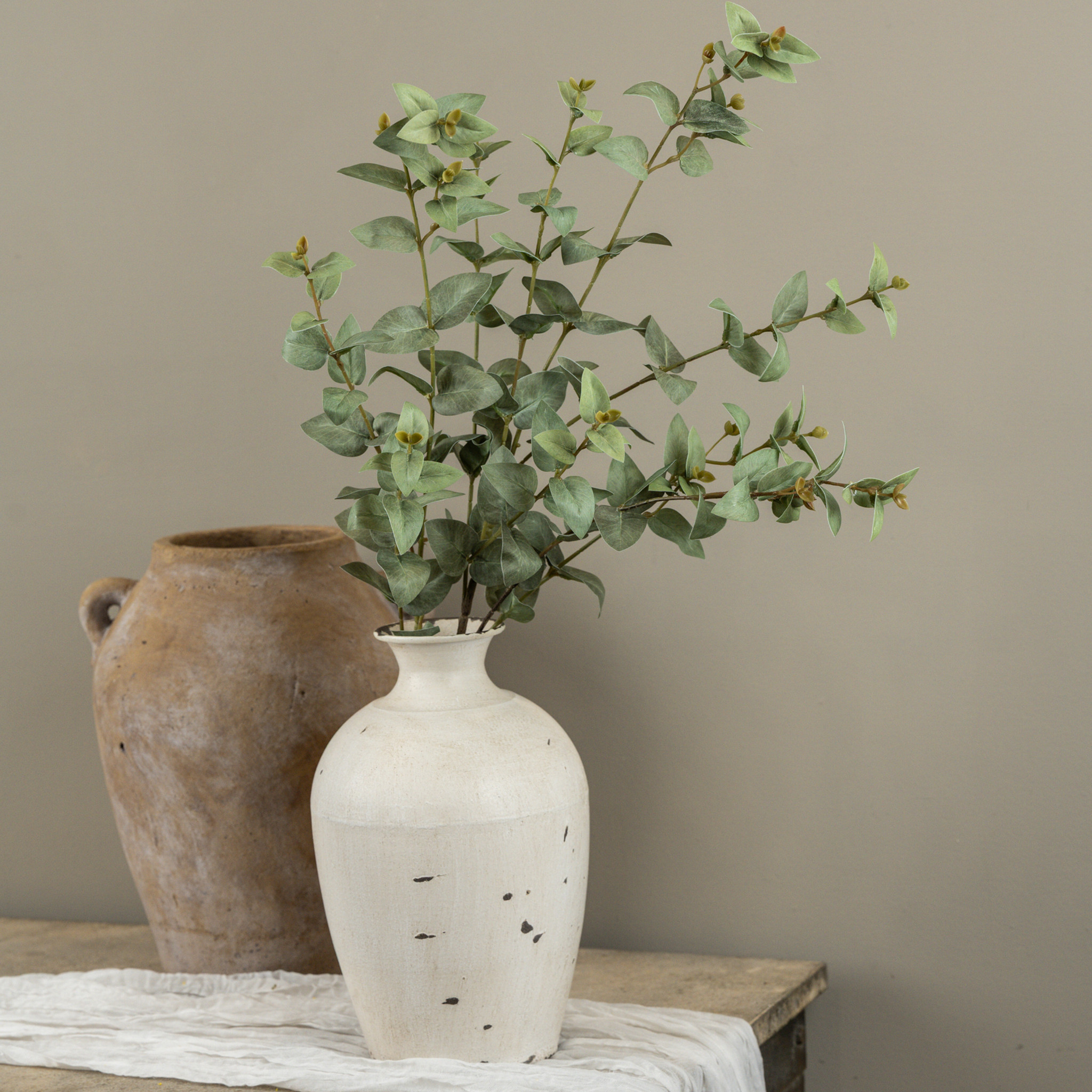 Dusty Green Jasmine Leaf Spray, 35.5", photo 2 of 4