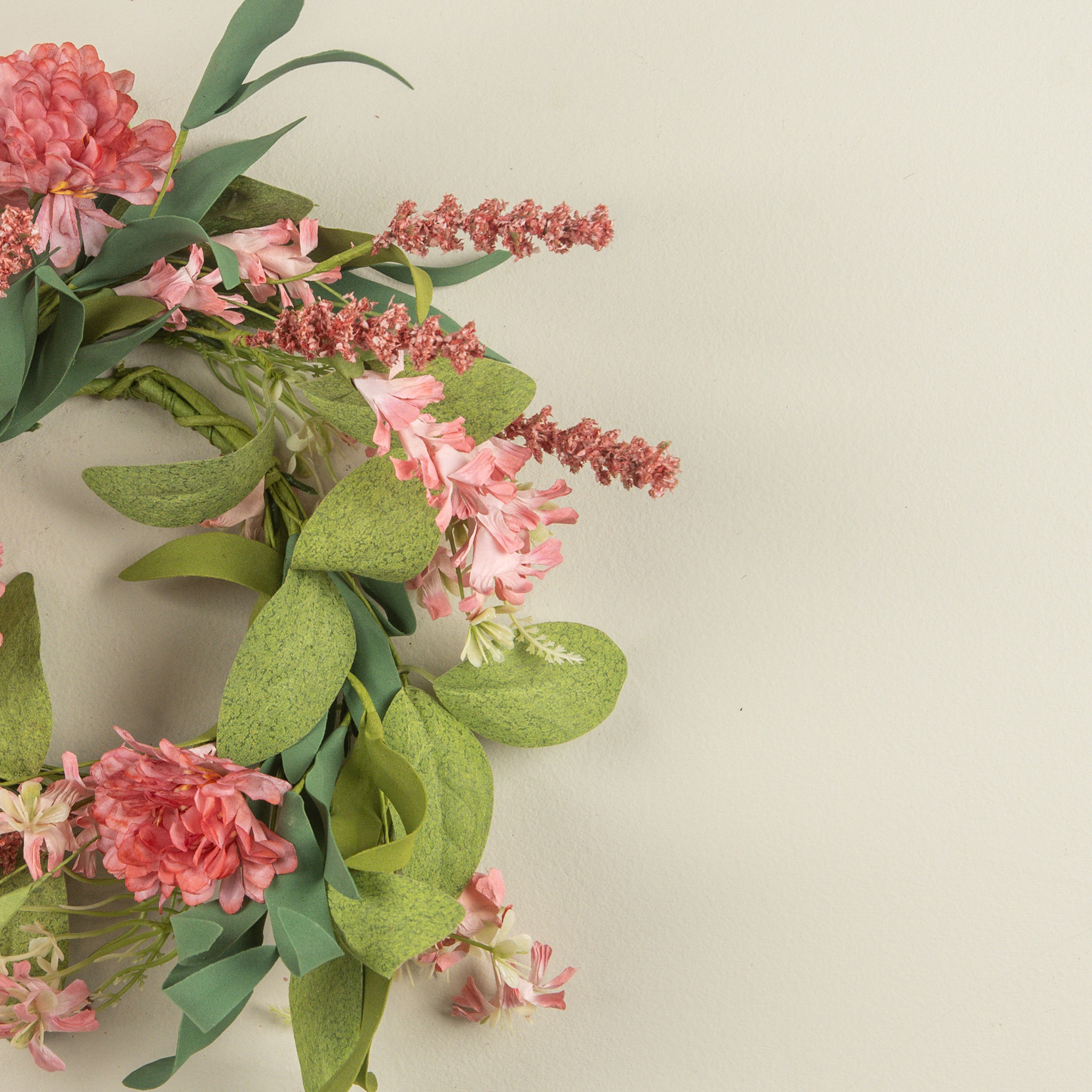 Pink Mixed Spring Candle Ring, 14", photo 2 of 3