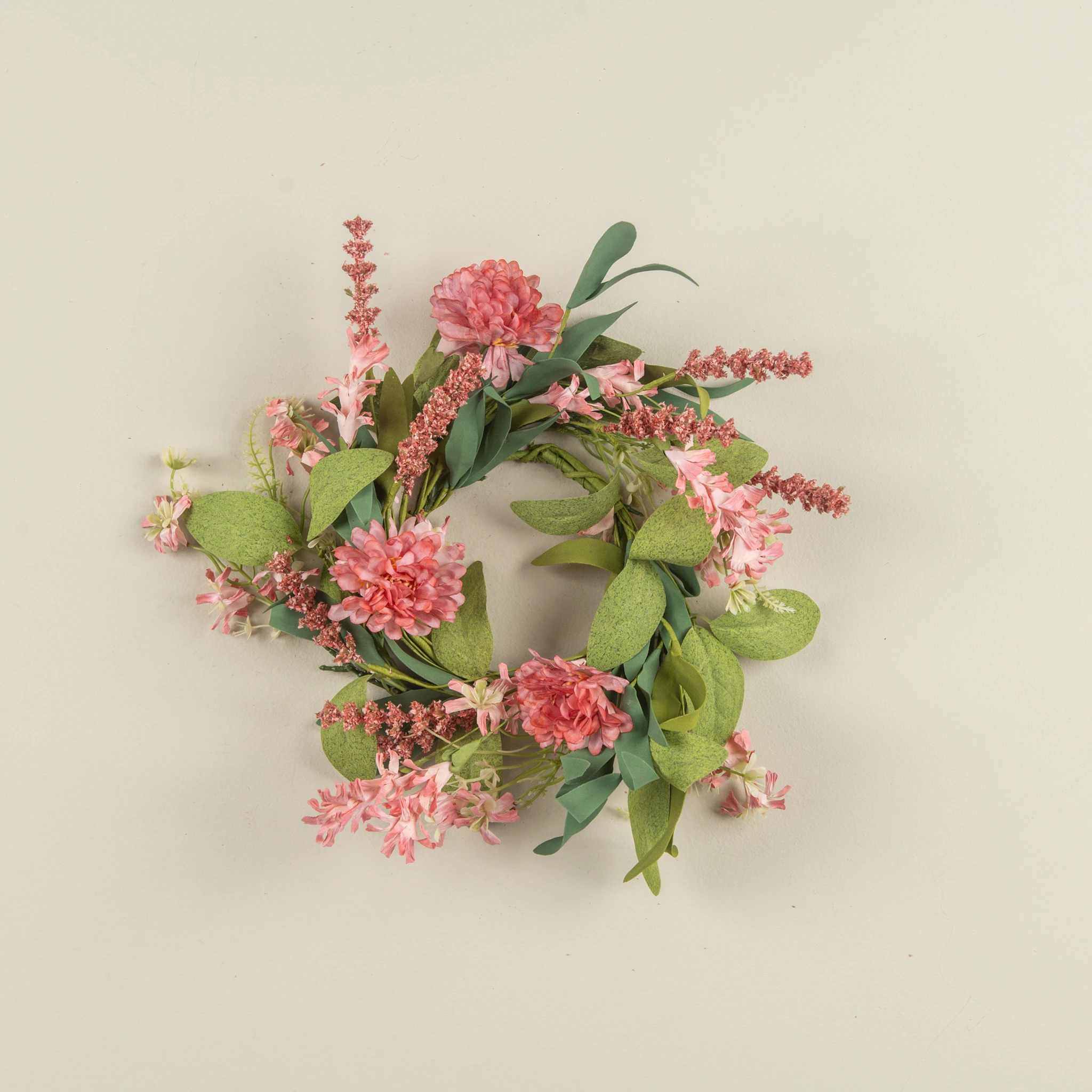 Pink Mixed Spring Candle Ring, 14", photo 3 of 3