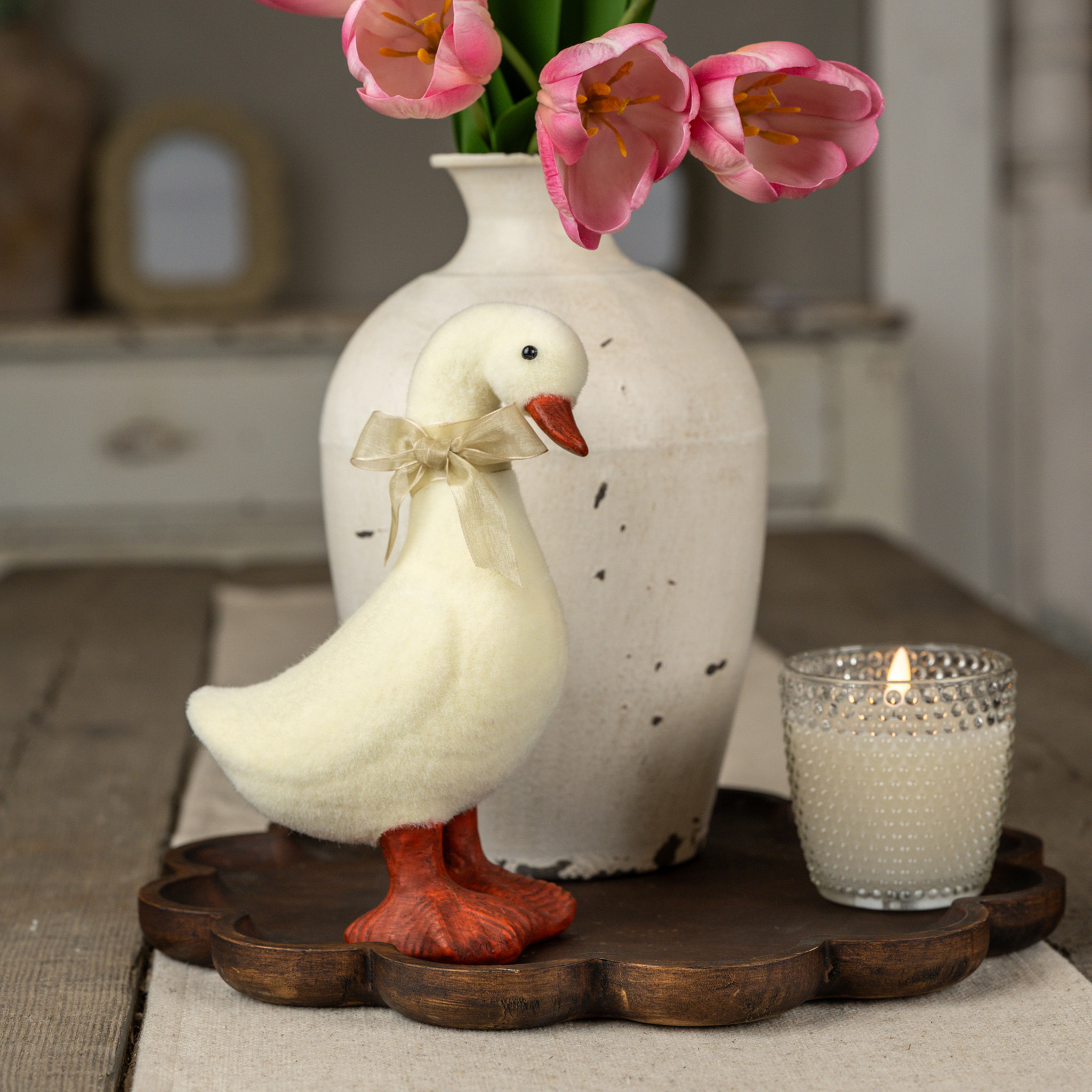 Cream Duck, 9.25"