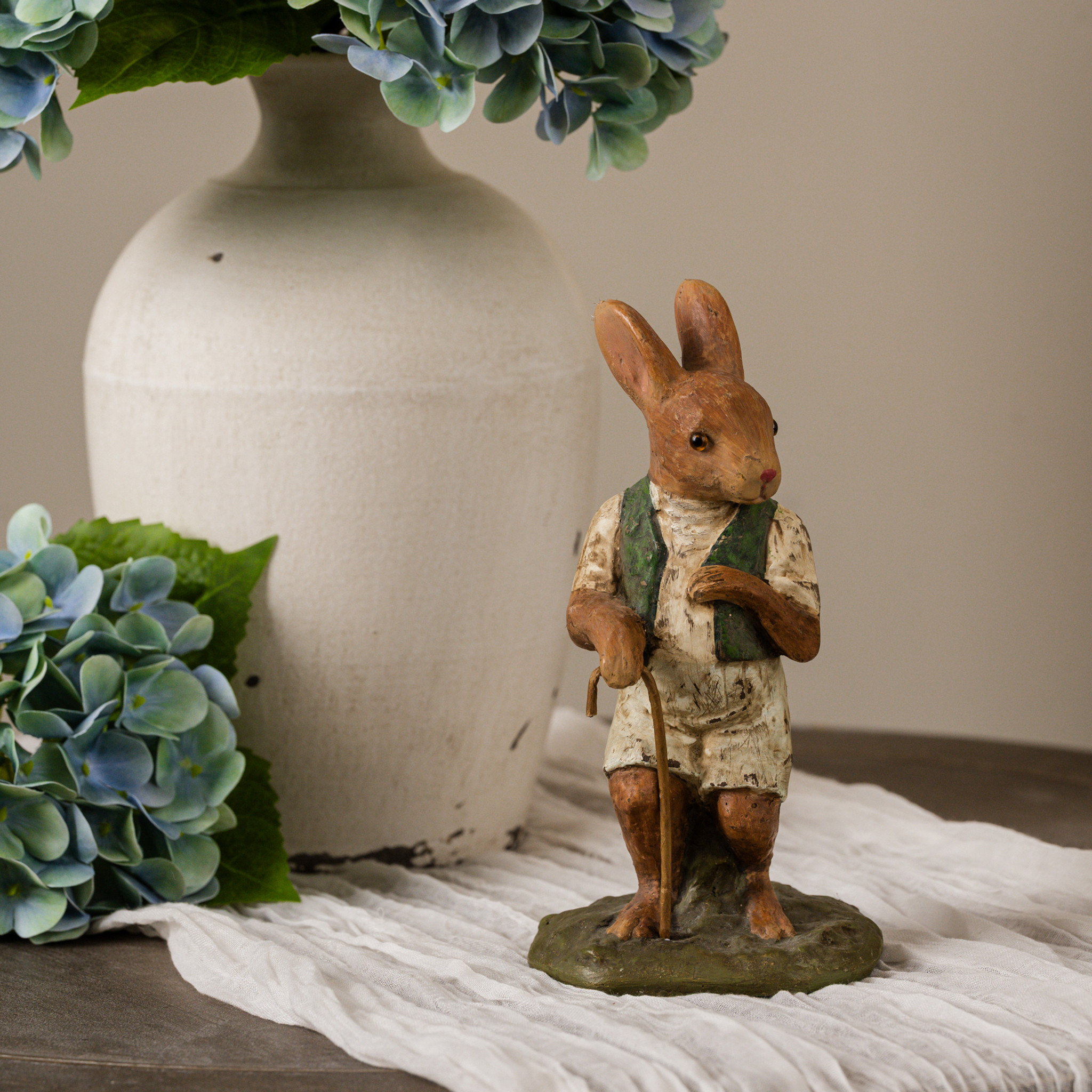 Rabbit with Cane, 8.5"