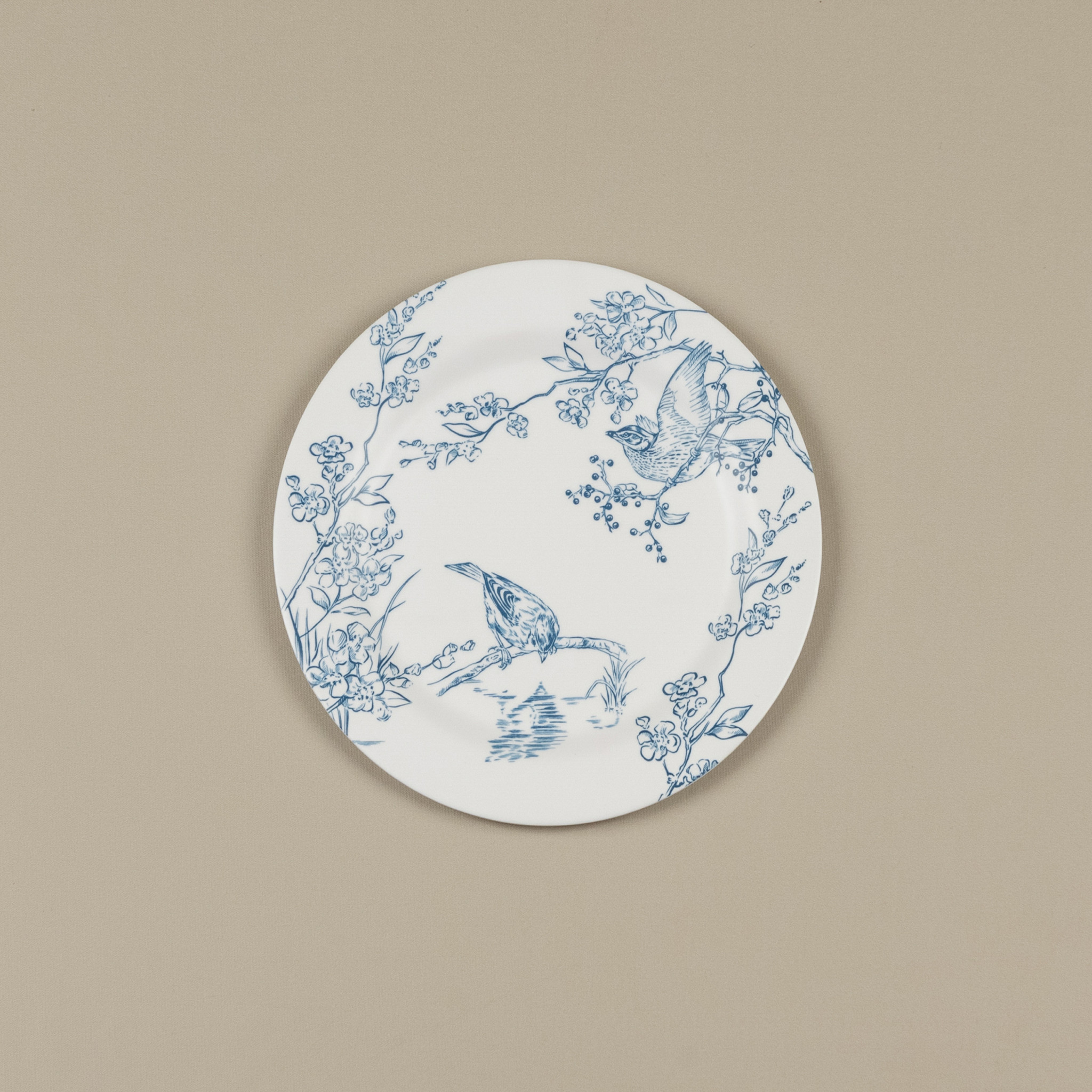 Blue & White Birds Plate, photo 2 of 2
