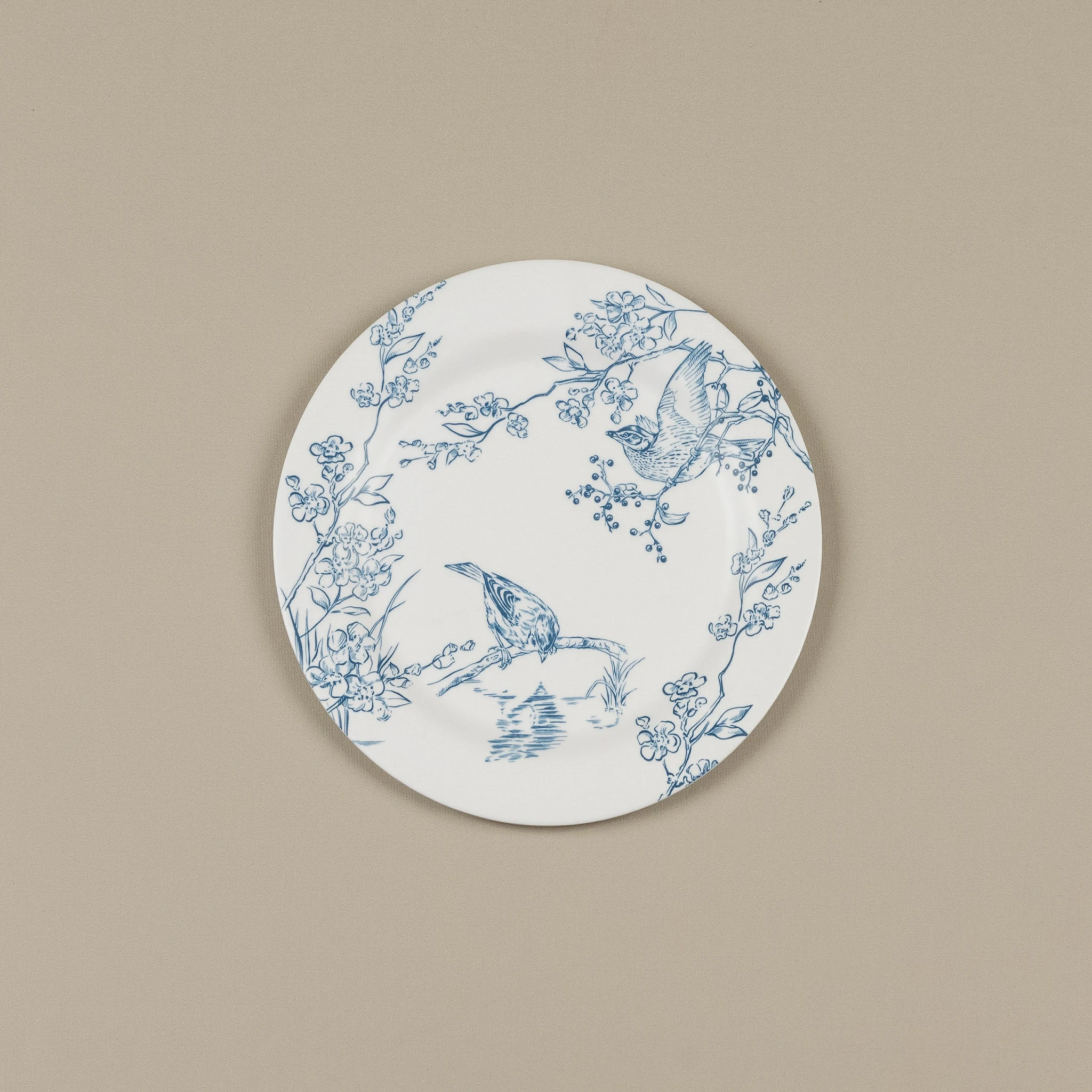 Blue & White Birds Plate, photo 2 of 2