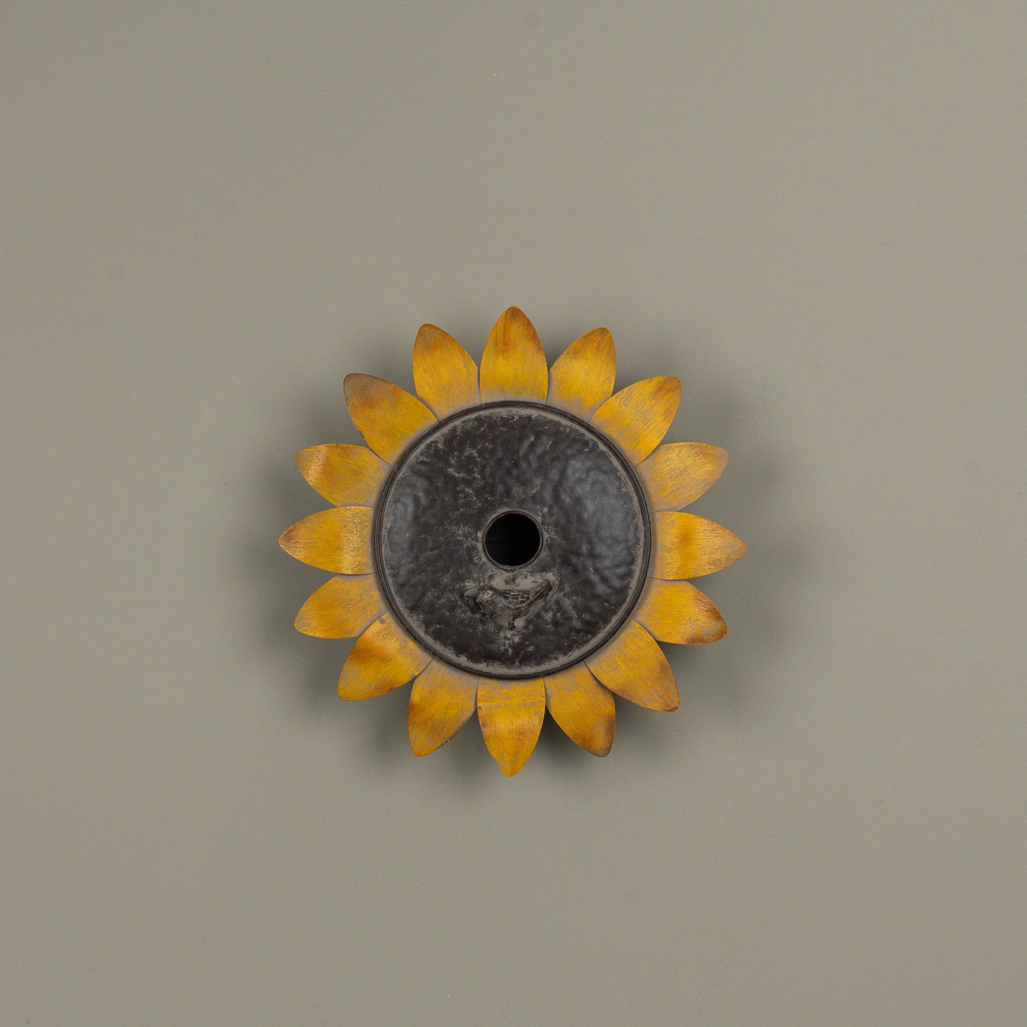 Sunflower Wall Birdhouse with Bird, photo 2 of 3