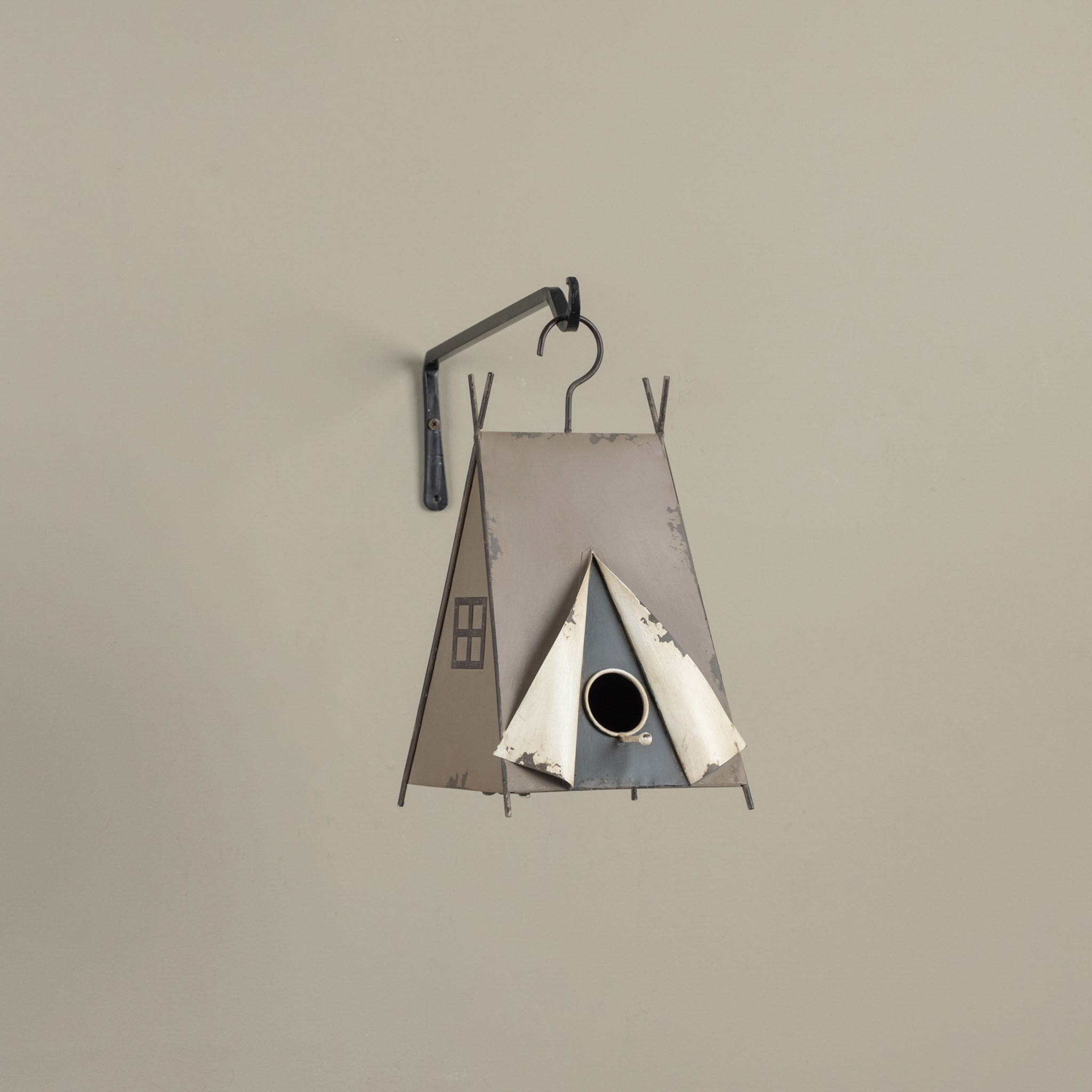 Tan Tent Birdhouse, photo 2 of 2