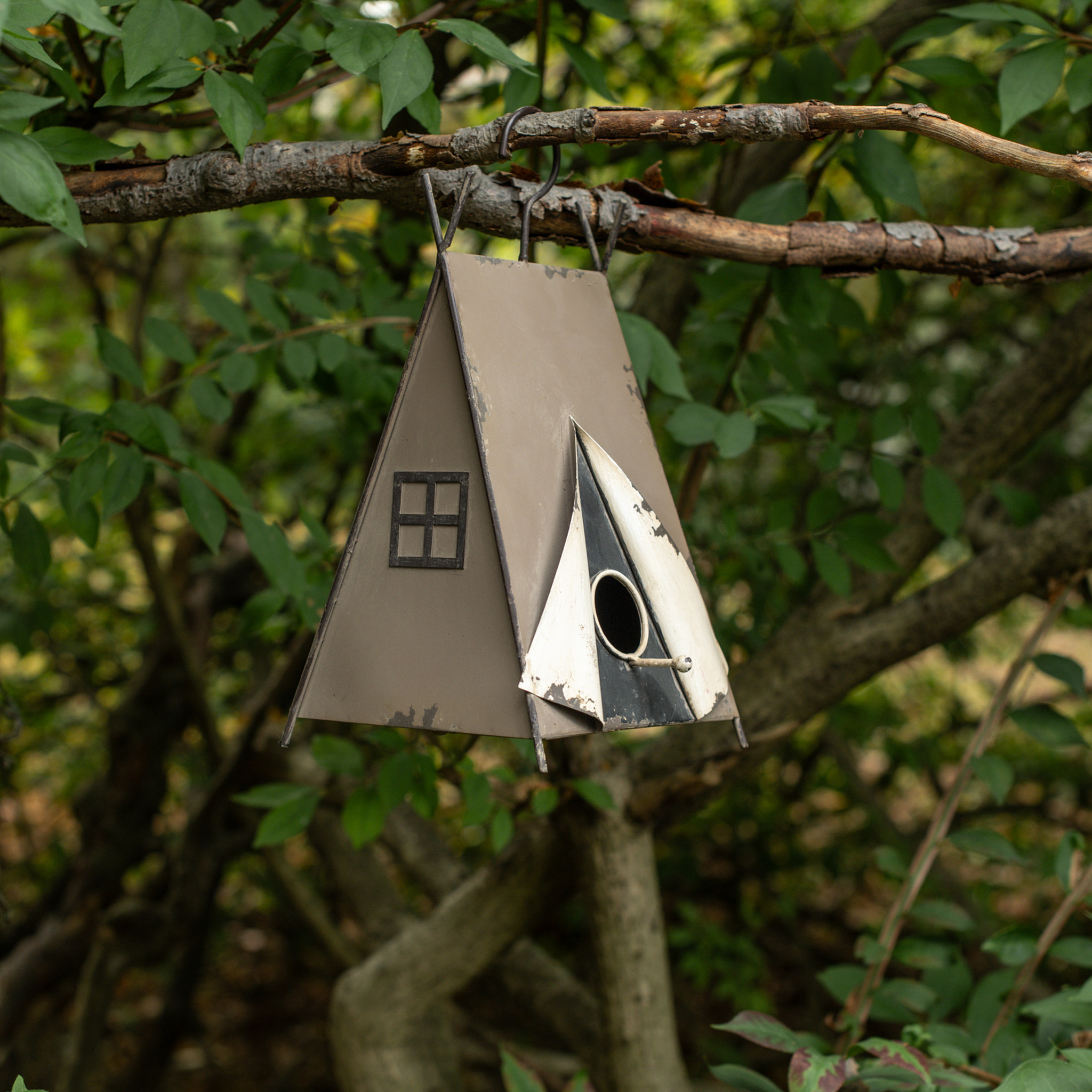 Tan Tent Birdhouse