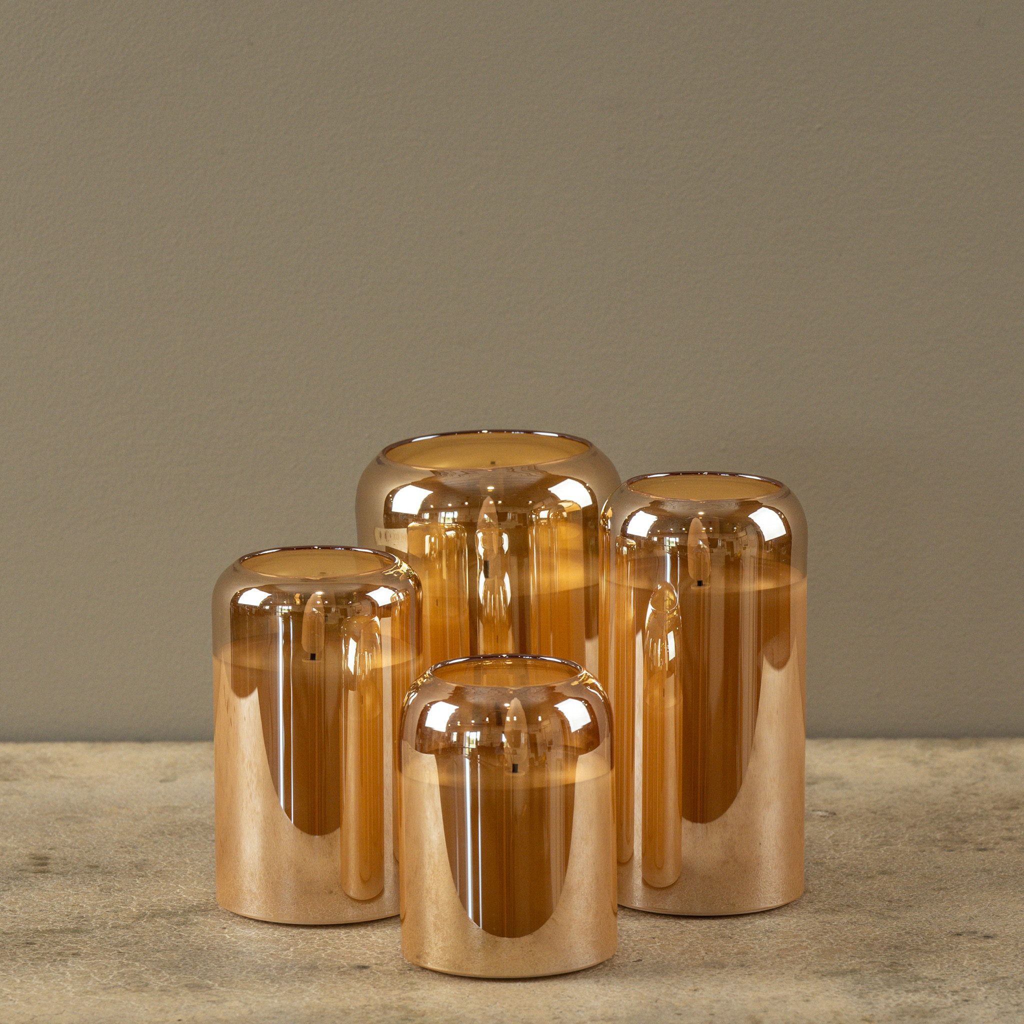 Flameless Arched Champagne Glass Candle, 4", photo 4 of 6
