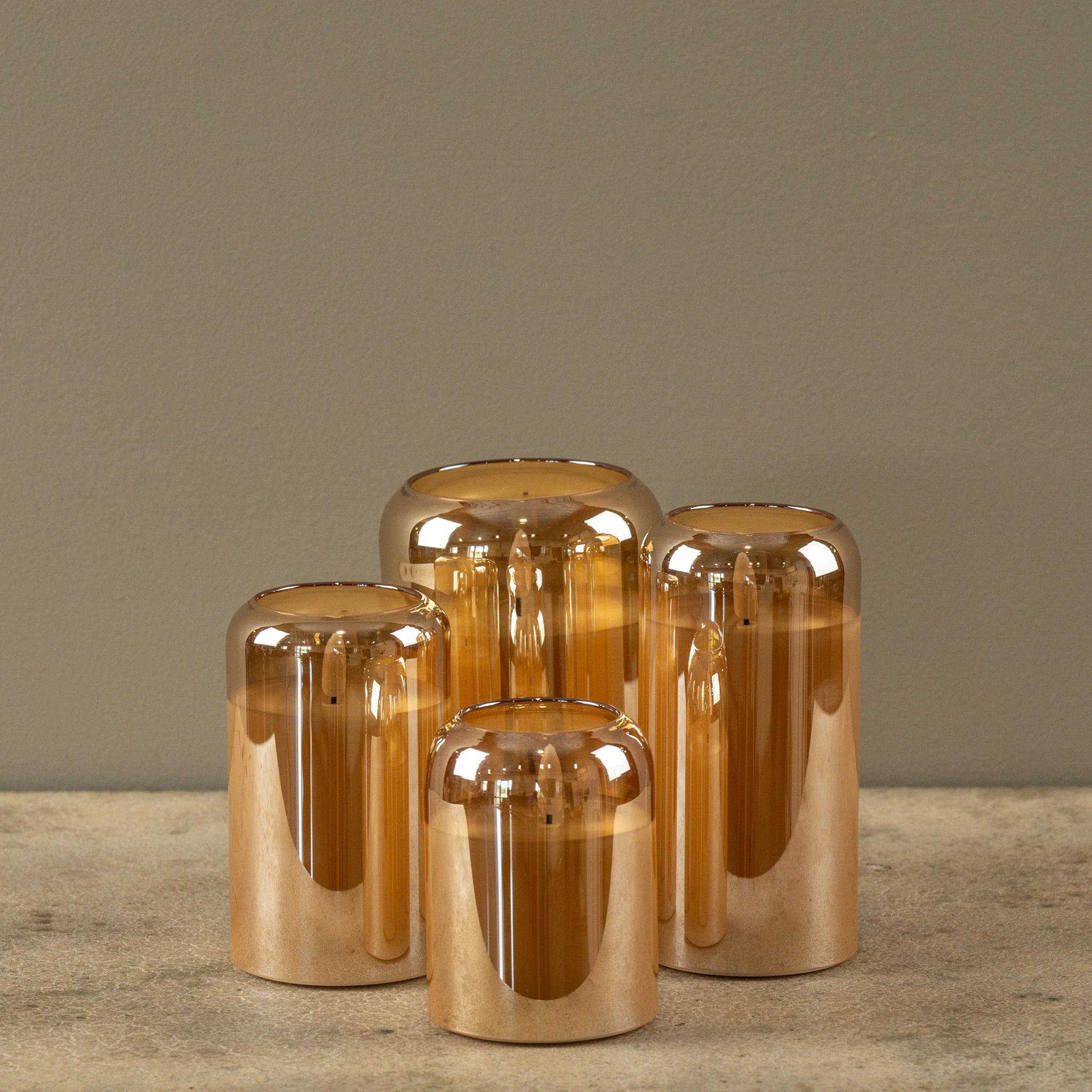 Flameless Arched Champagne Glass Candle, 4", photo 4 of 6