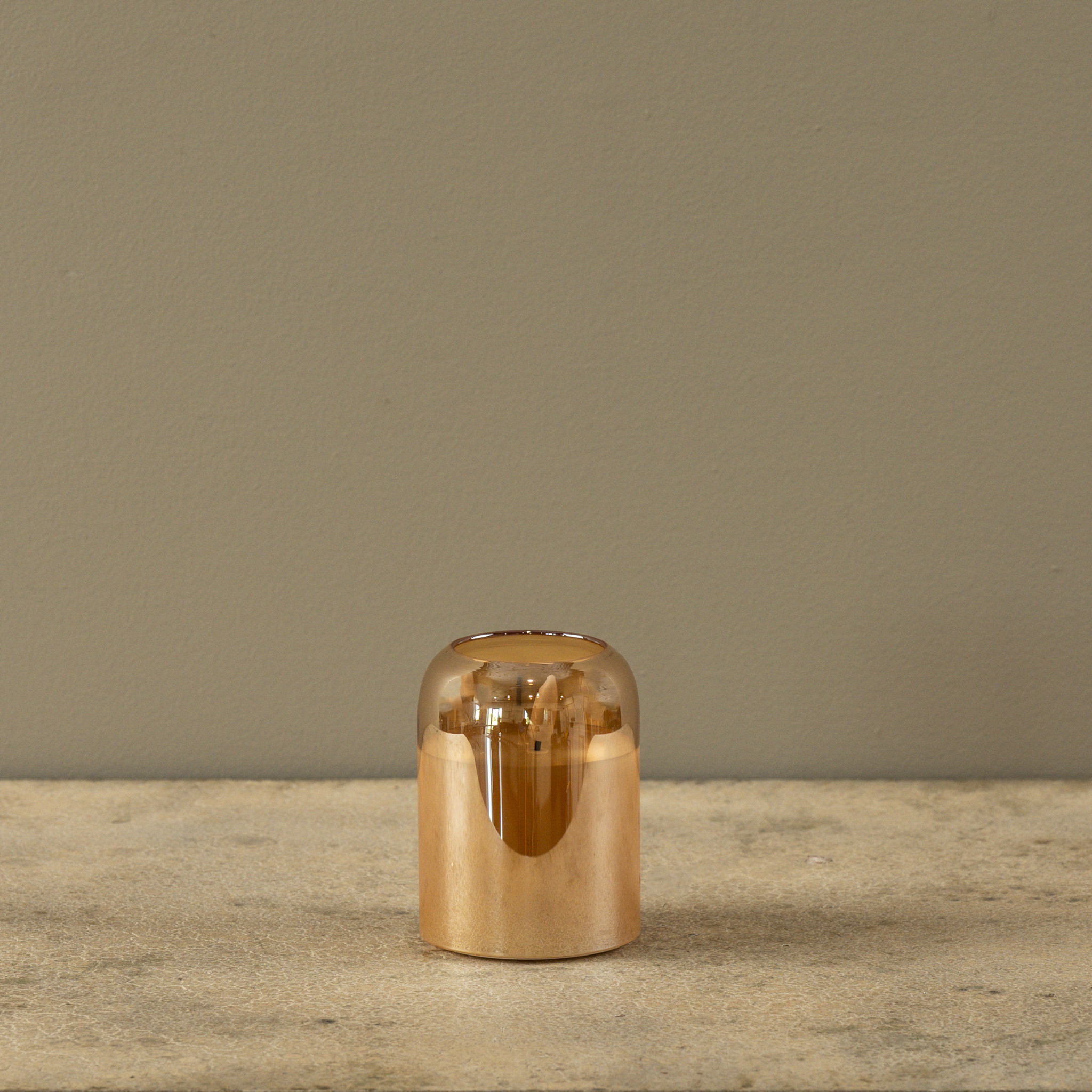 Flameless Arched Champagne Glass Candle, 4", photo 5 of 6