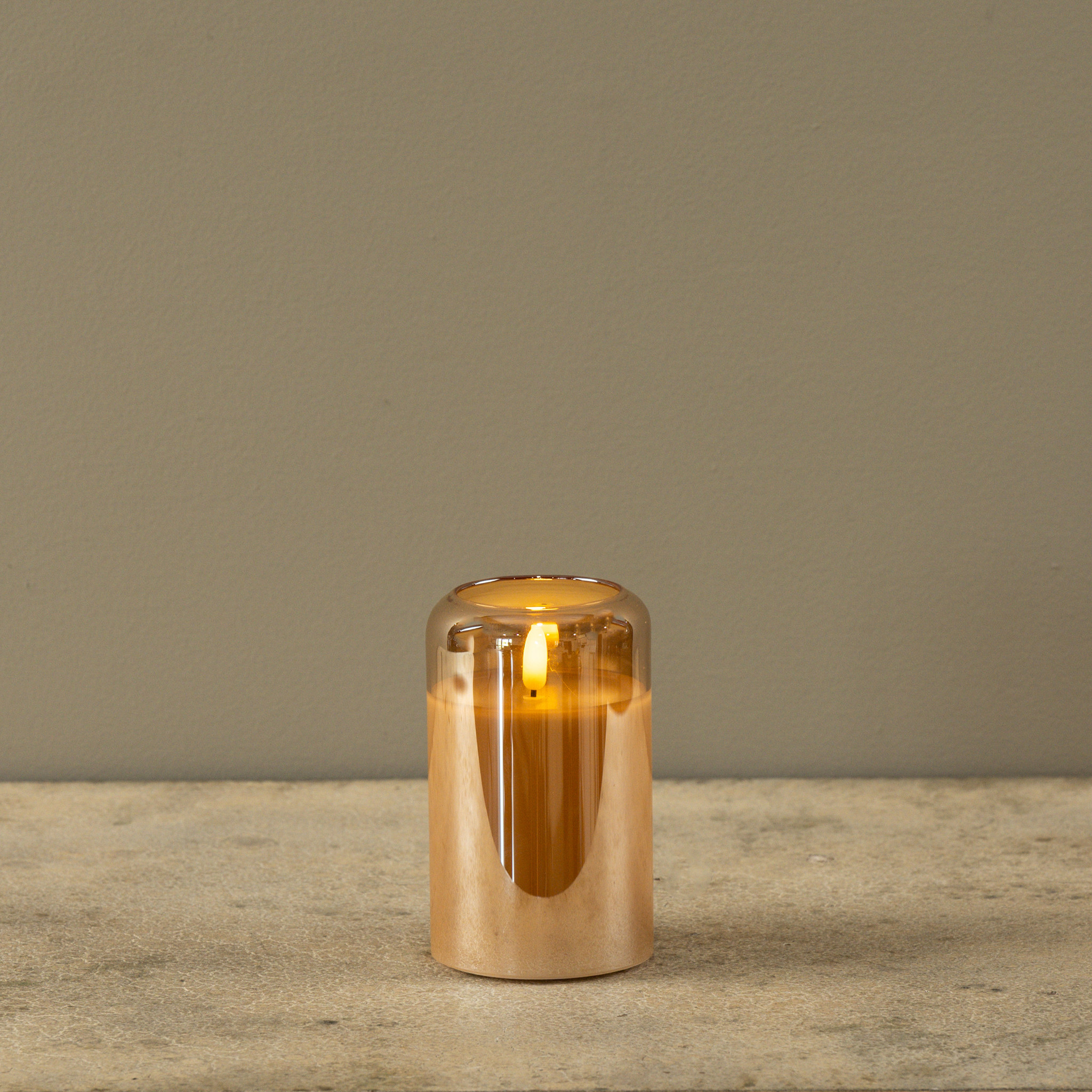 Flameless Arched Champagne Glass Candle, 5", photo 3 of 6