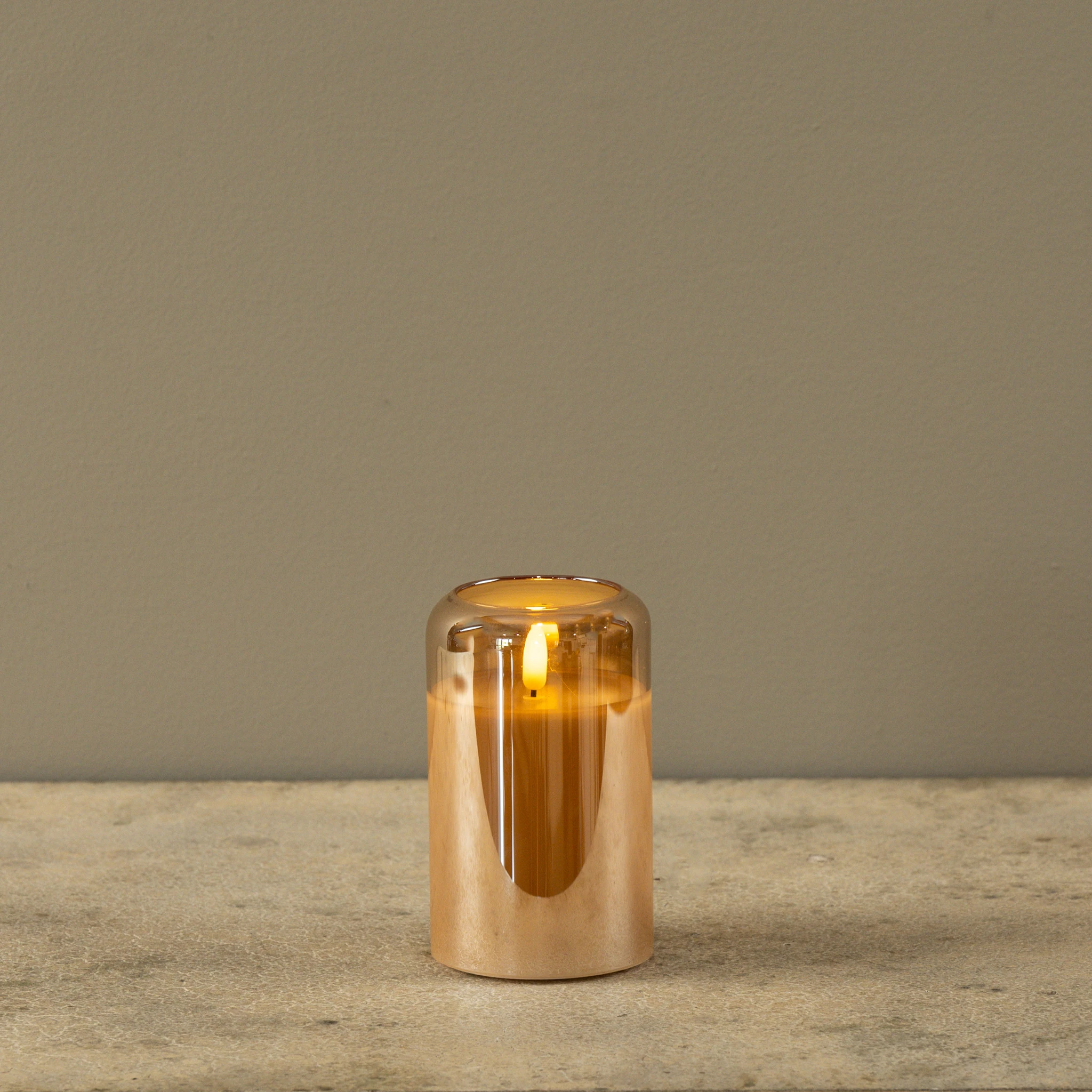 Flameless Arched Champagne Glass Candle, 5", photo 3 of 6