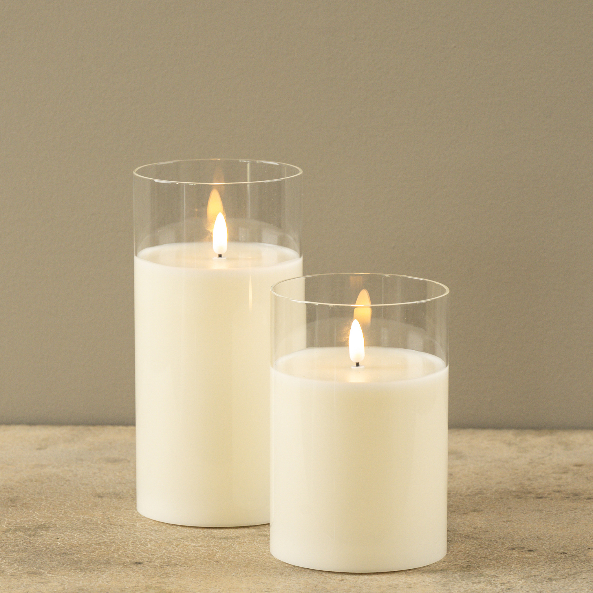 Flameless Glass Candle, 4" × 6", photo 4 of 6