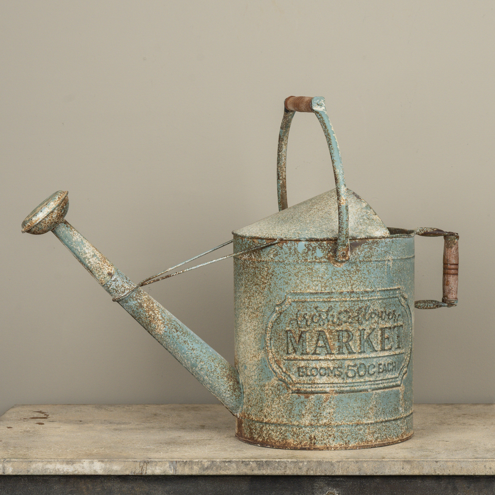 Blue Fresh Flower Market Watering Can, photo 2 of 2