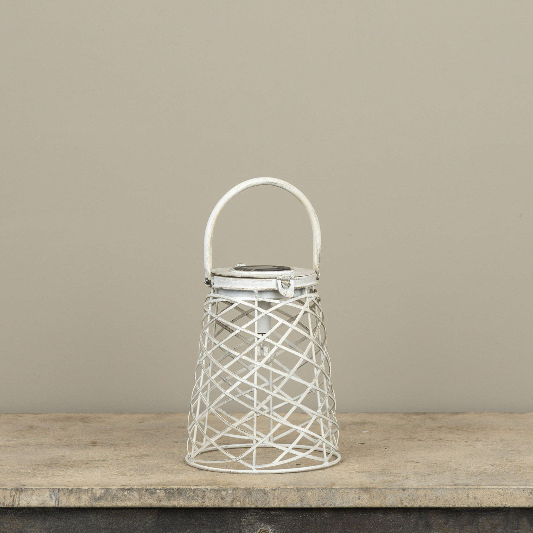 White Solar Crosshatch Light, photo 2 of 2
