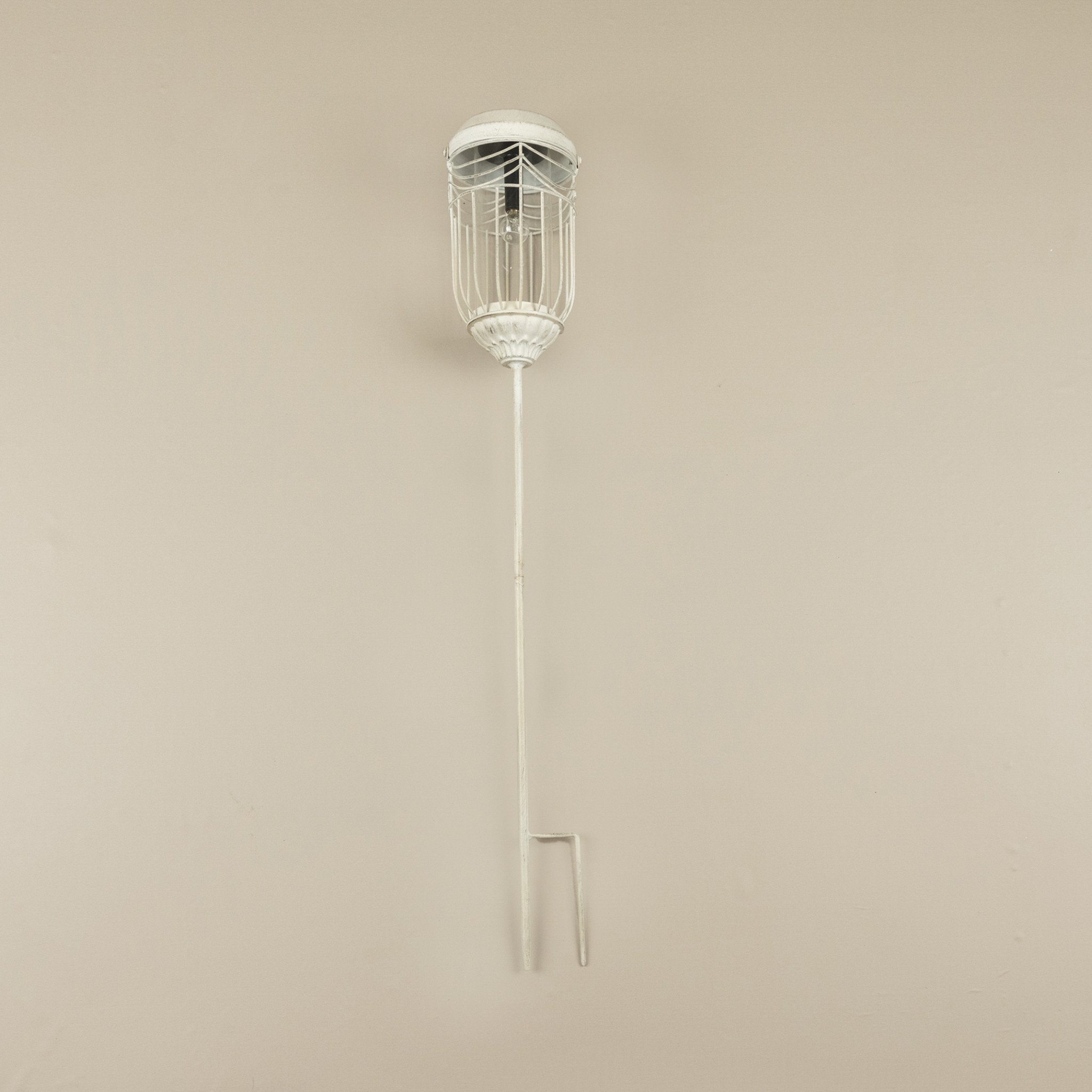 White Solar Lantern Stake