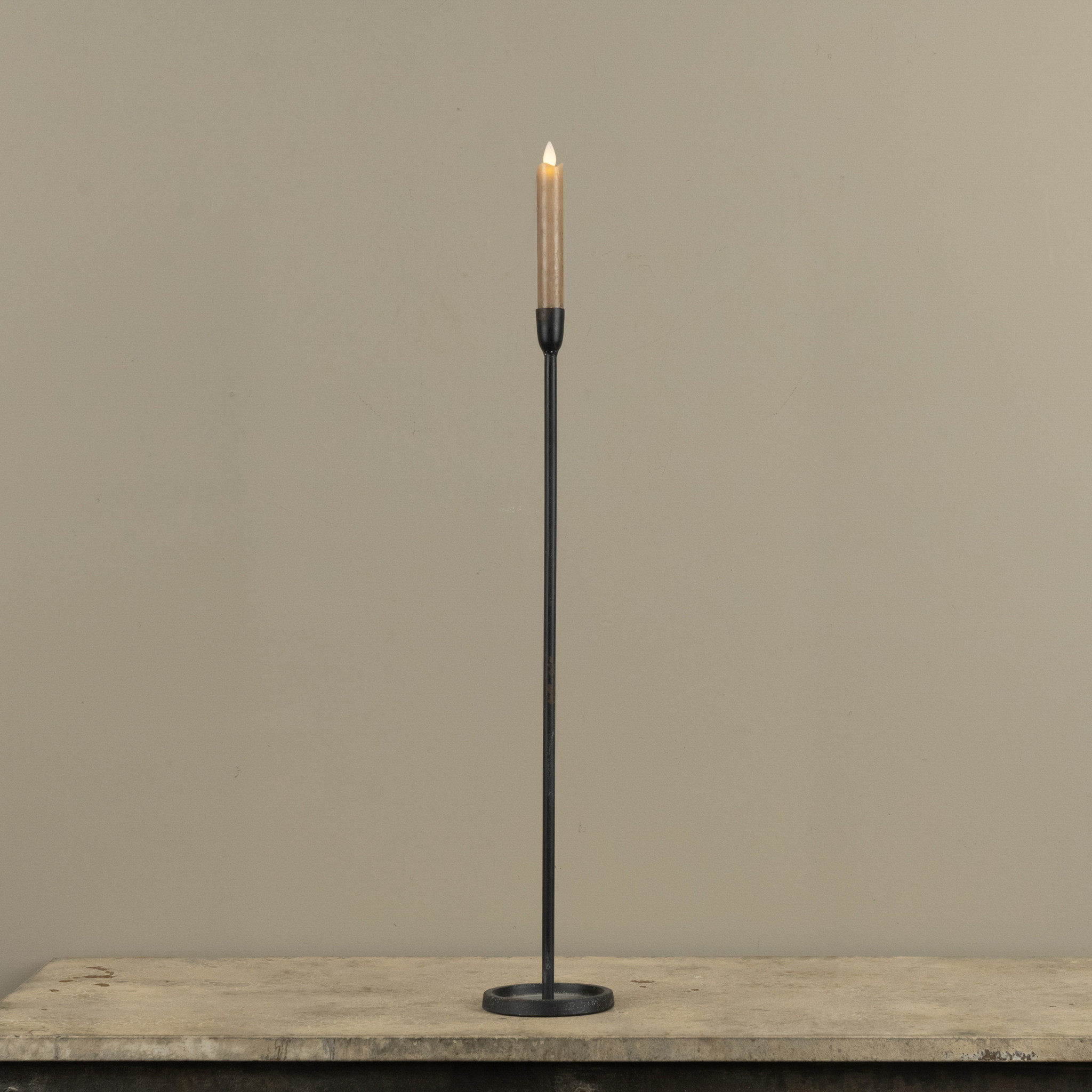 Black Newton Taper Candlestick, 23.25", photo 2 of 5