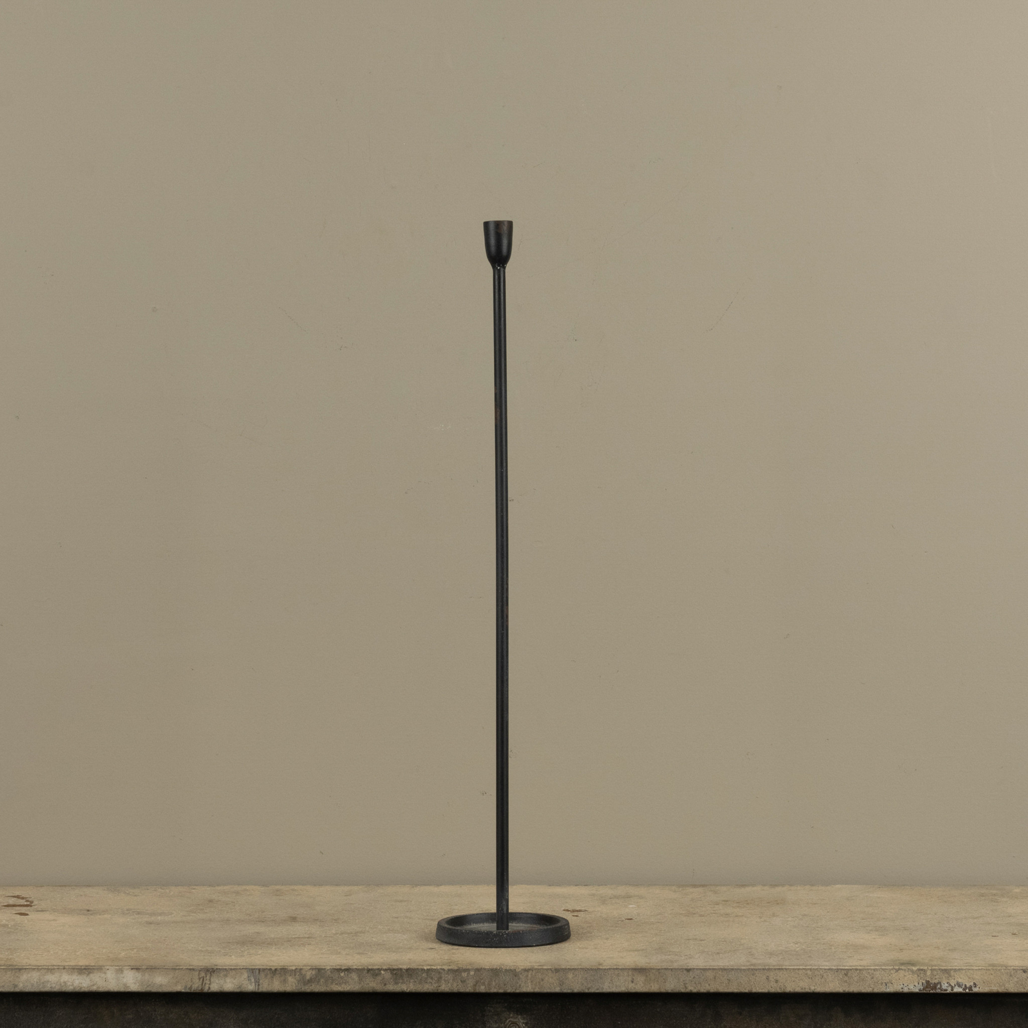 Black Newton Taper Candlestick, 23.25", photo 4 of 5