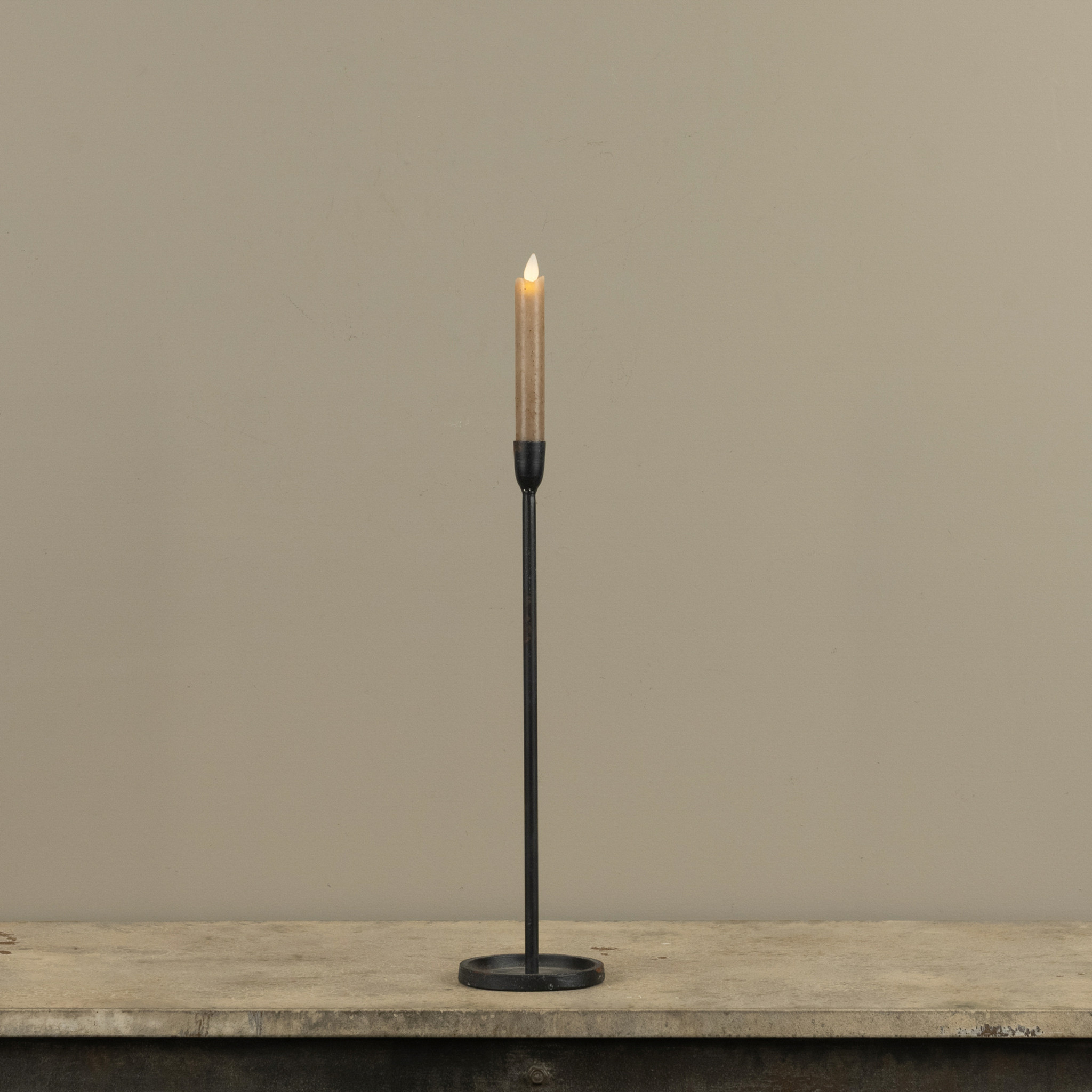 Black Newton Taper Candlestick, 16.25", photo 4 of 5