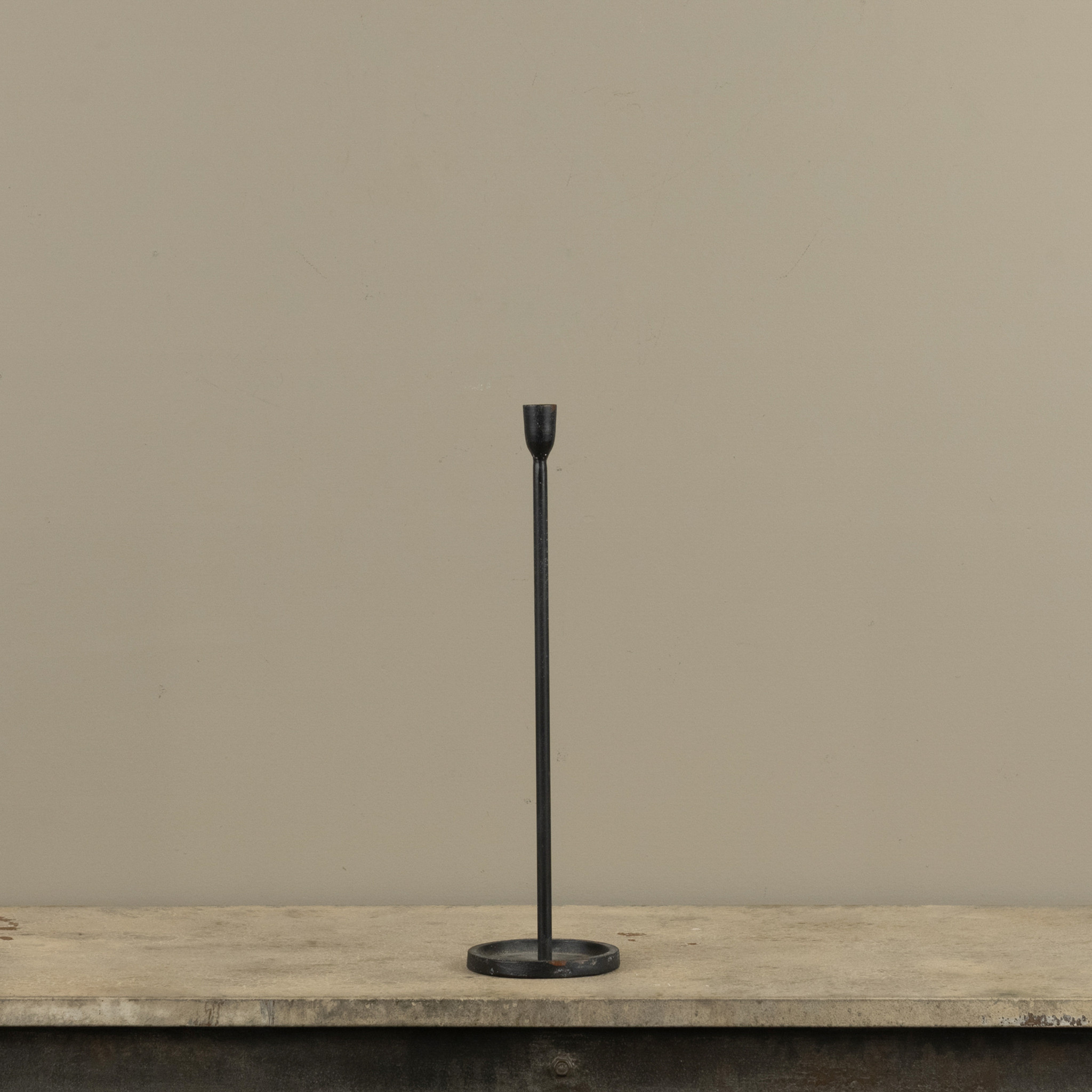 Black Newton Taper Candlestick, 16.25", photo 5 of 5