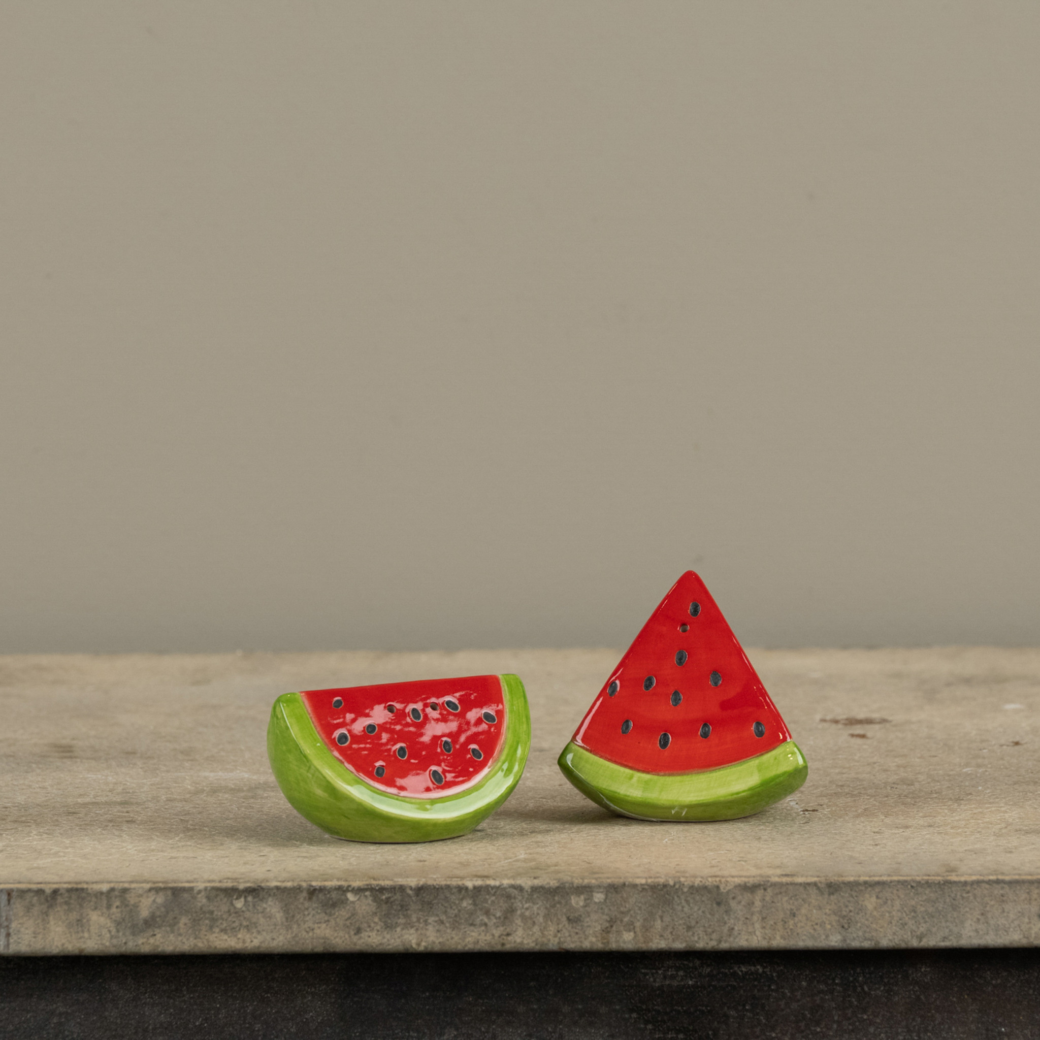Watermelon Salt & Pepper Shakers, Set of 2, photo 2 of 2