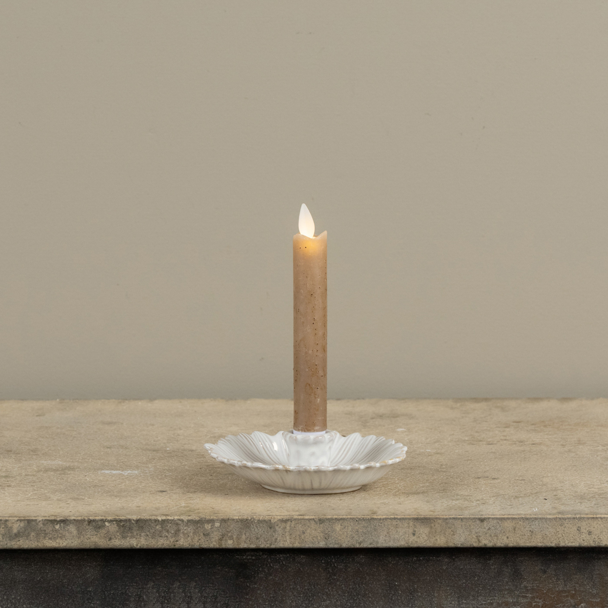 White Petals Taper Candle Holder, photo 2 of 3