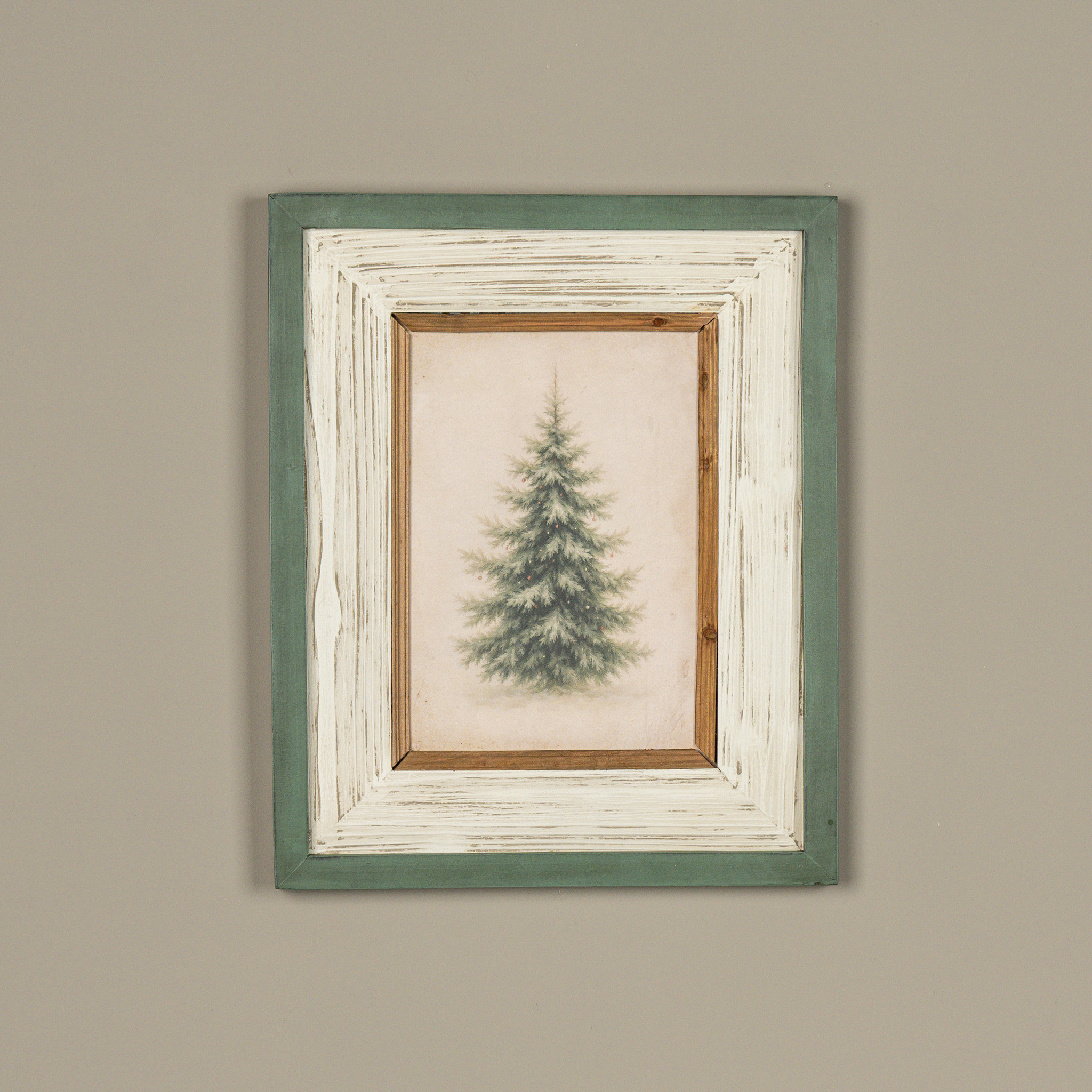 Silent Night Tree Framed Sign, 17"