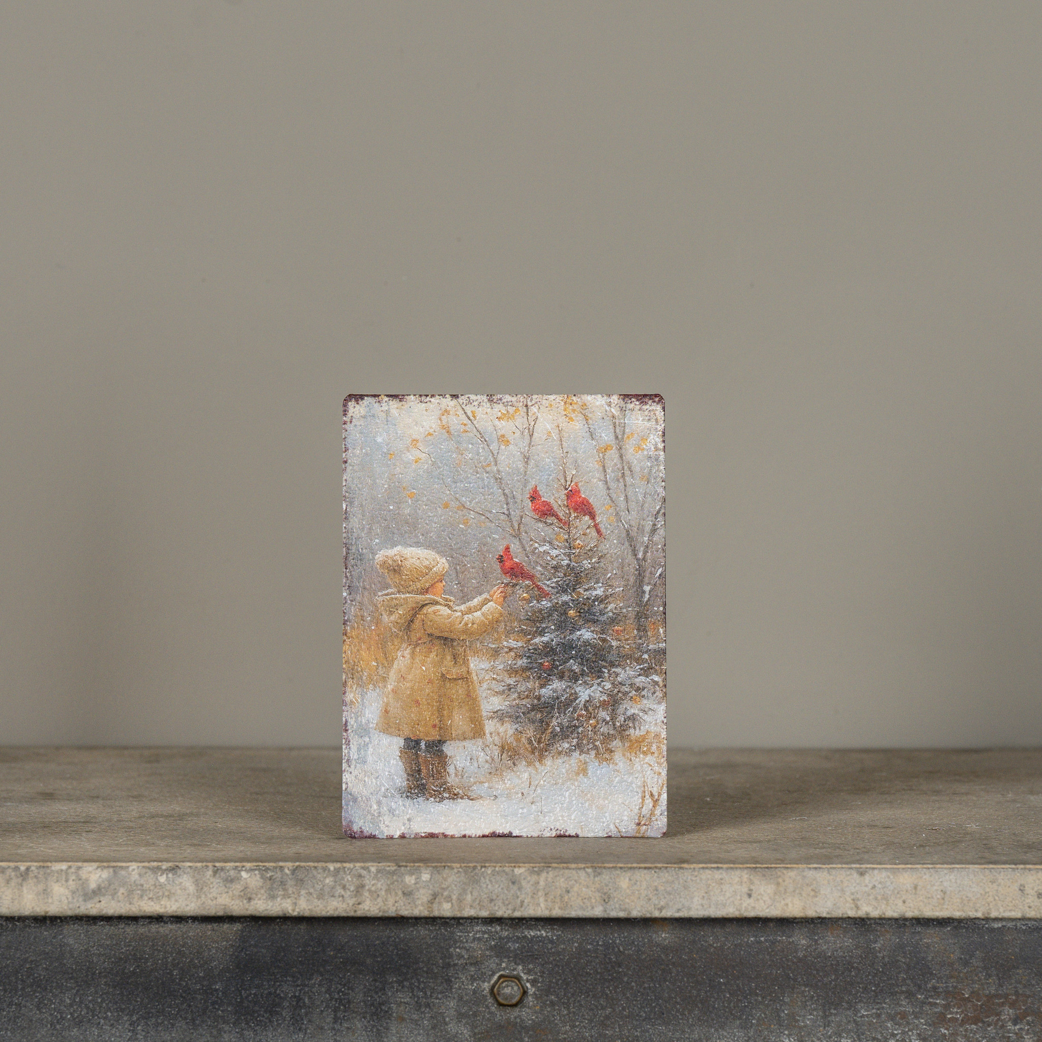 Forest Cardinal Tabletop Sign, 7"