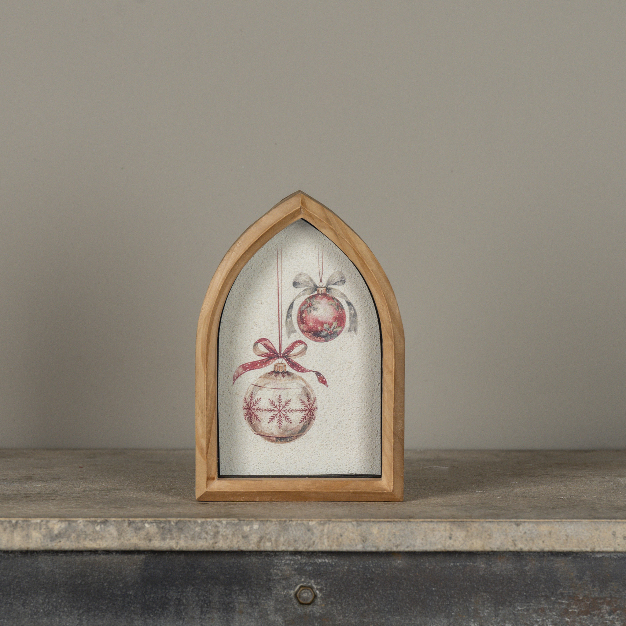 Ornaments Framed Tabletop Sign, 8"