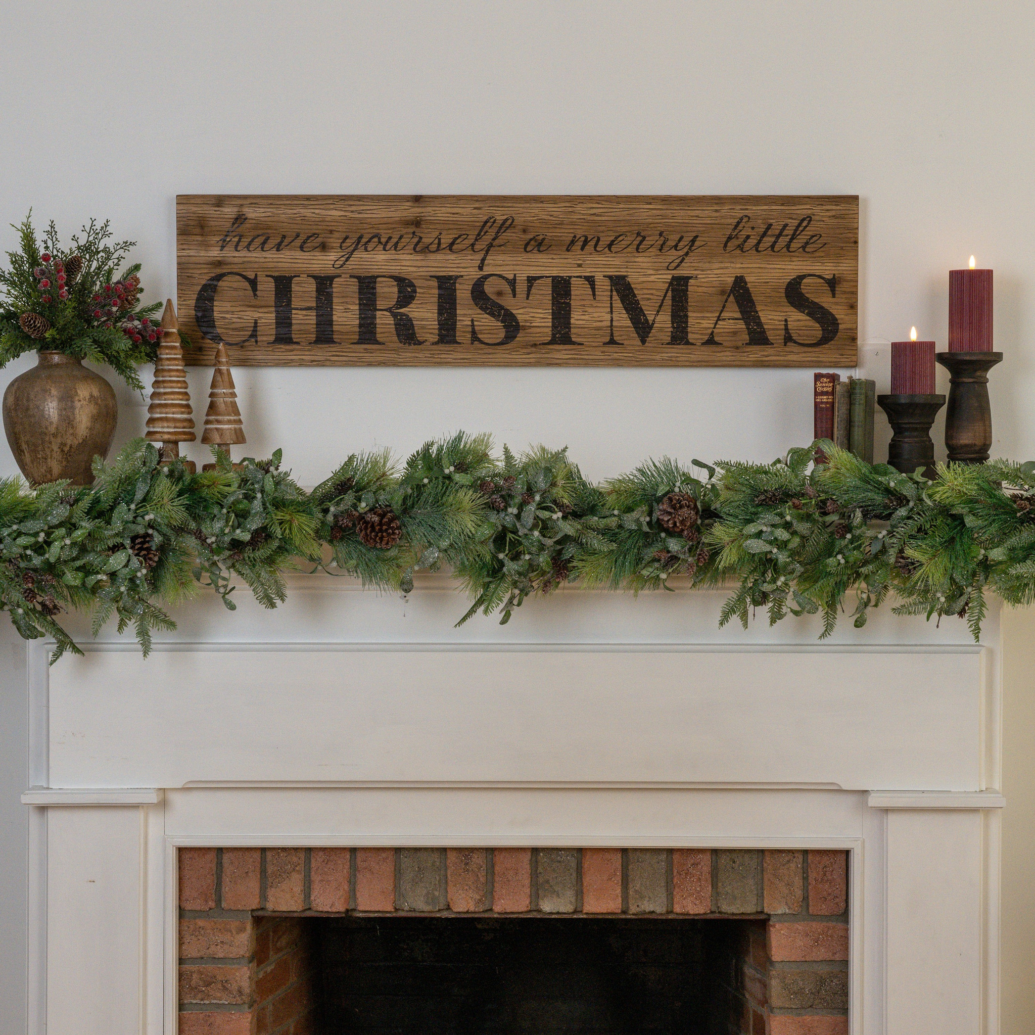 Merry Little Christmas Horizontal Sign, 47.5"