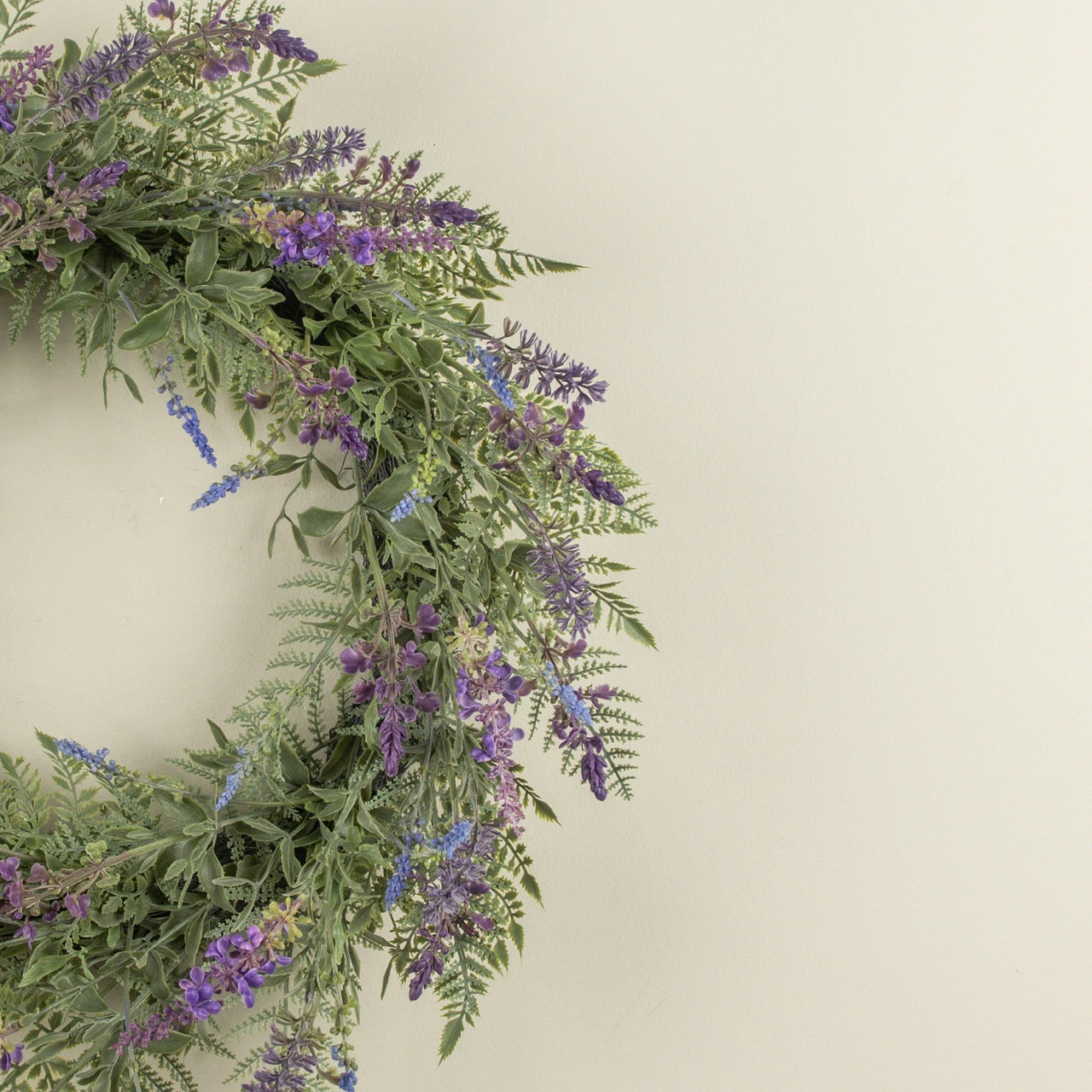 Lavender and Fern Wreath, 24", photo 3 of 4
