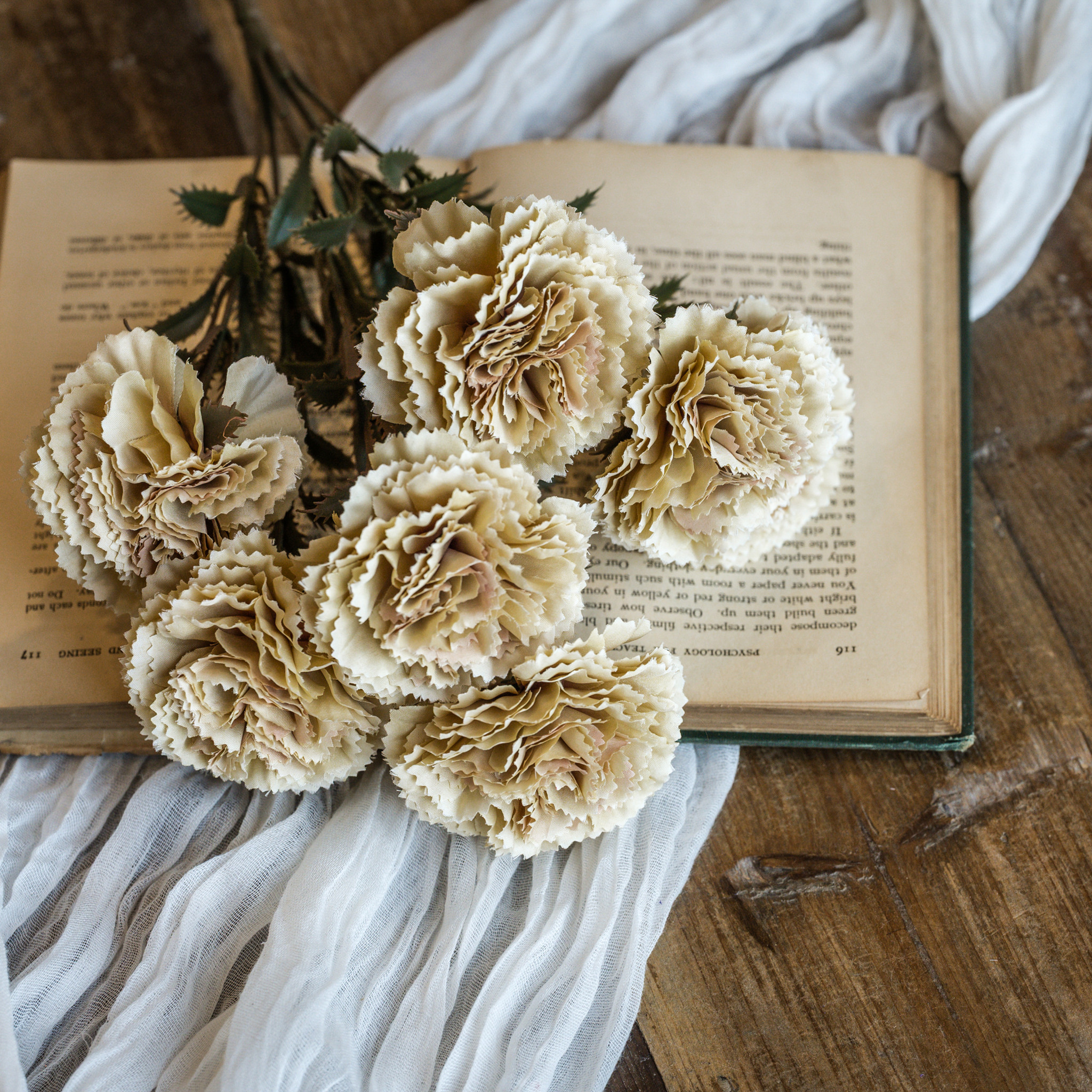 Golden Carnation Spray, 15.75"
