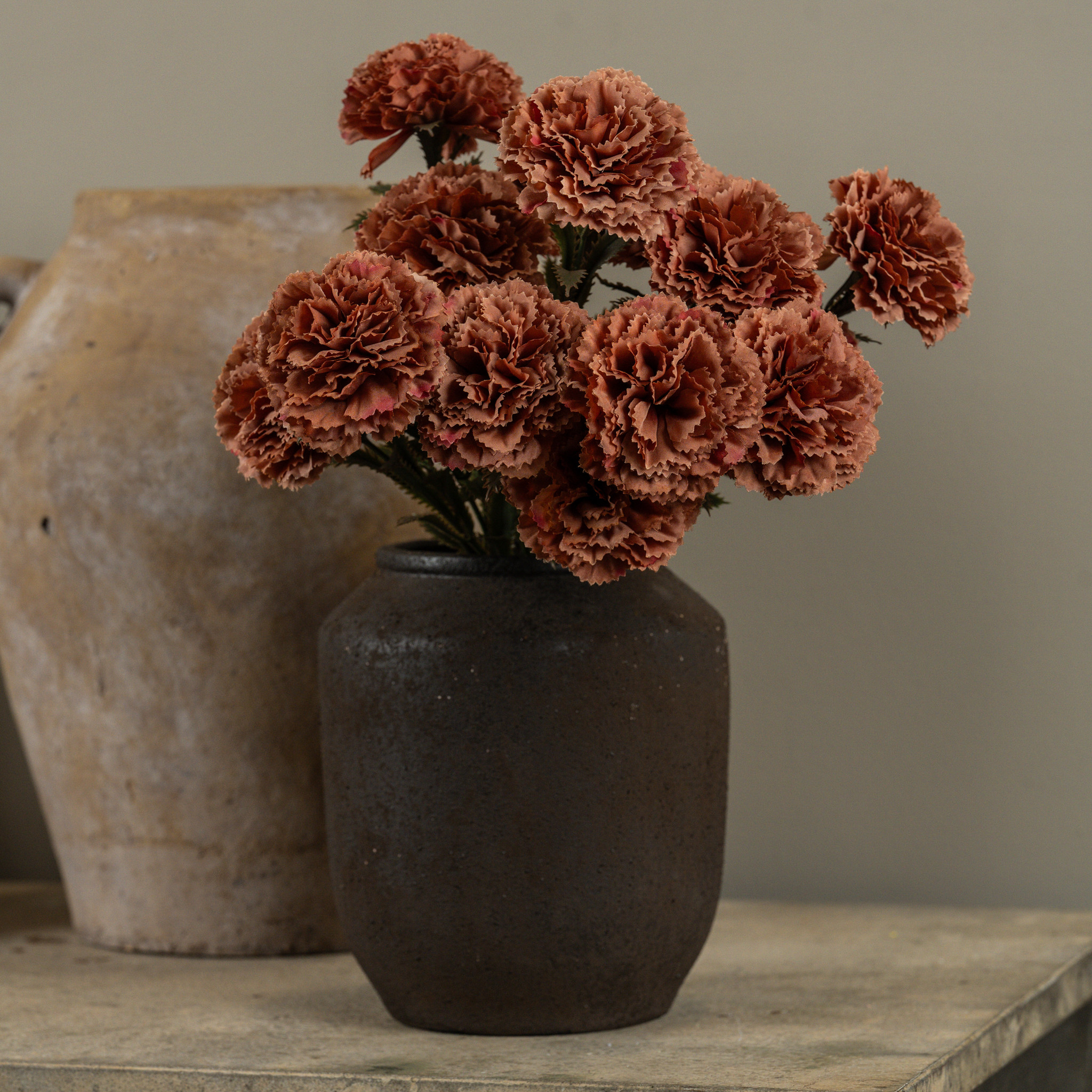 Terracotta Carnation Spray, 15.75", photo 5 of 5