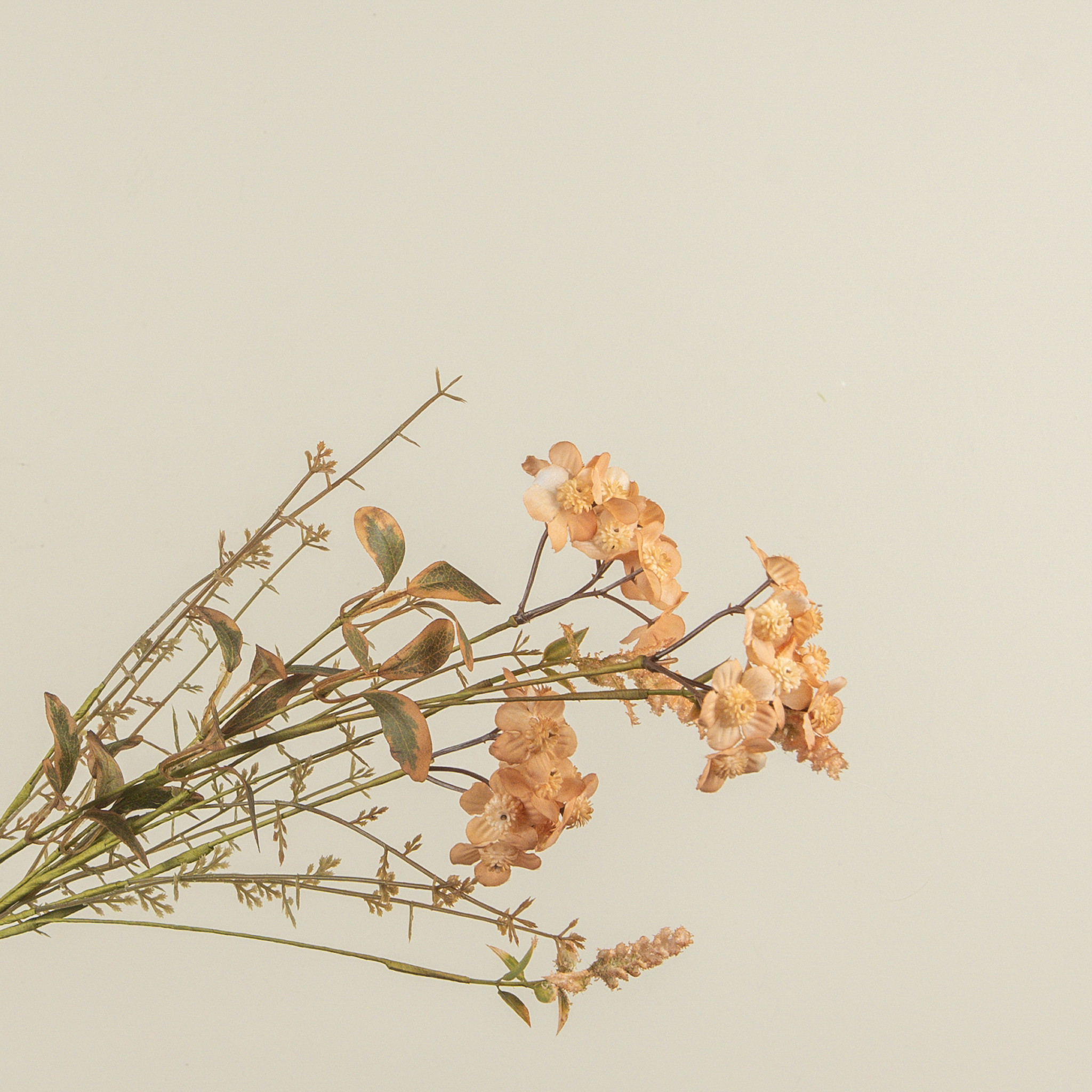 Rustic Peach Wildflower Spray, 20.5", photo 2 of 4