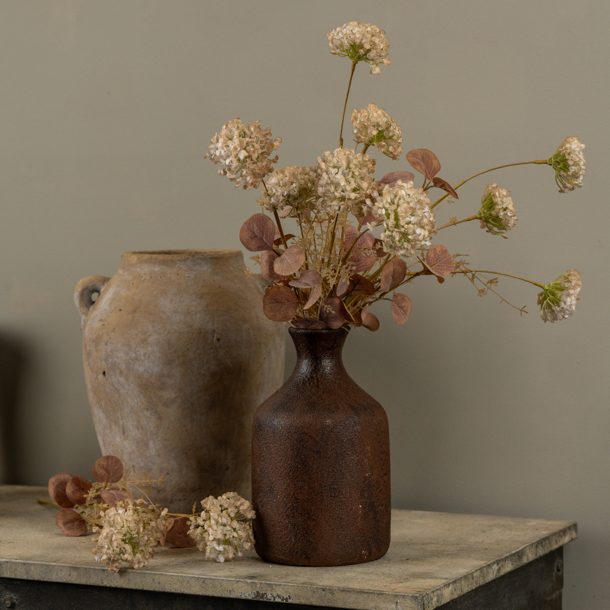 Dusty Cream Wildflower Spray, 20.5", photo 3 of 4