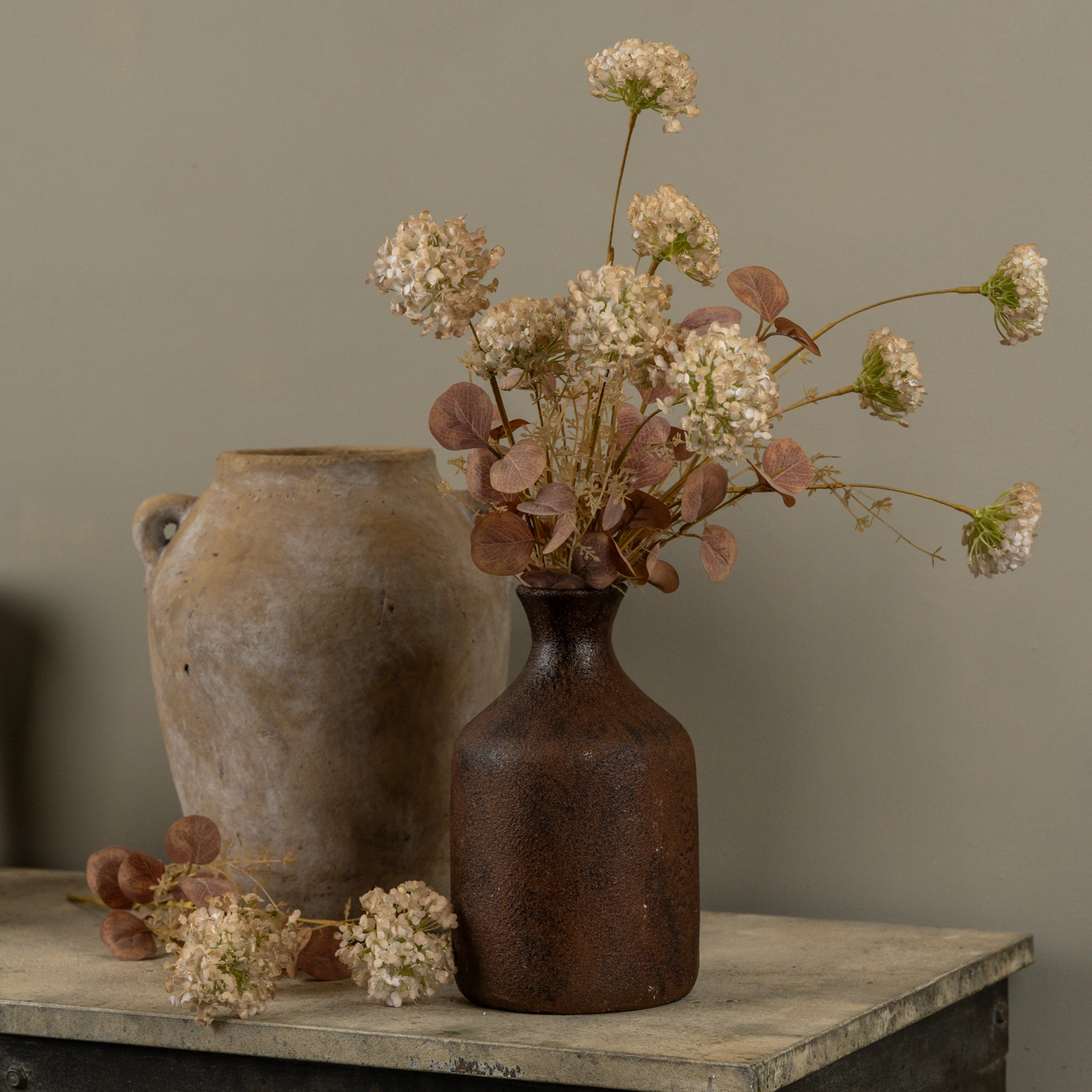 Dusty Cream Wildflower Spray, 20.5", photo 3 of 4