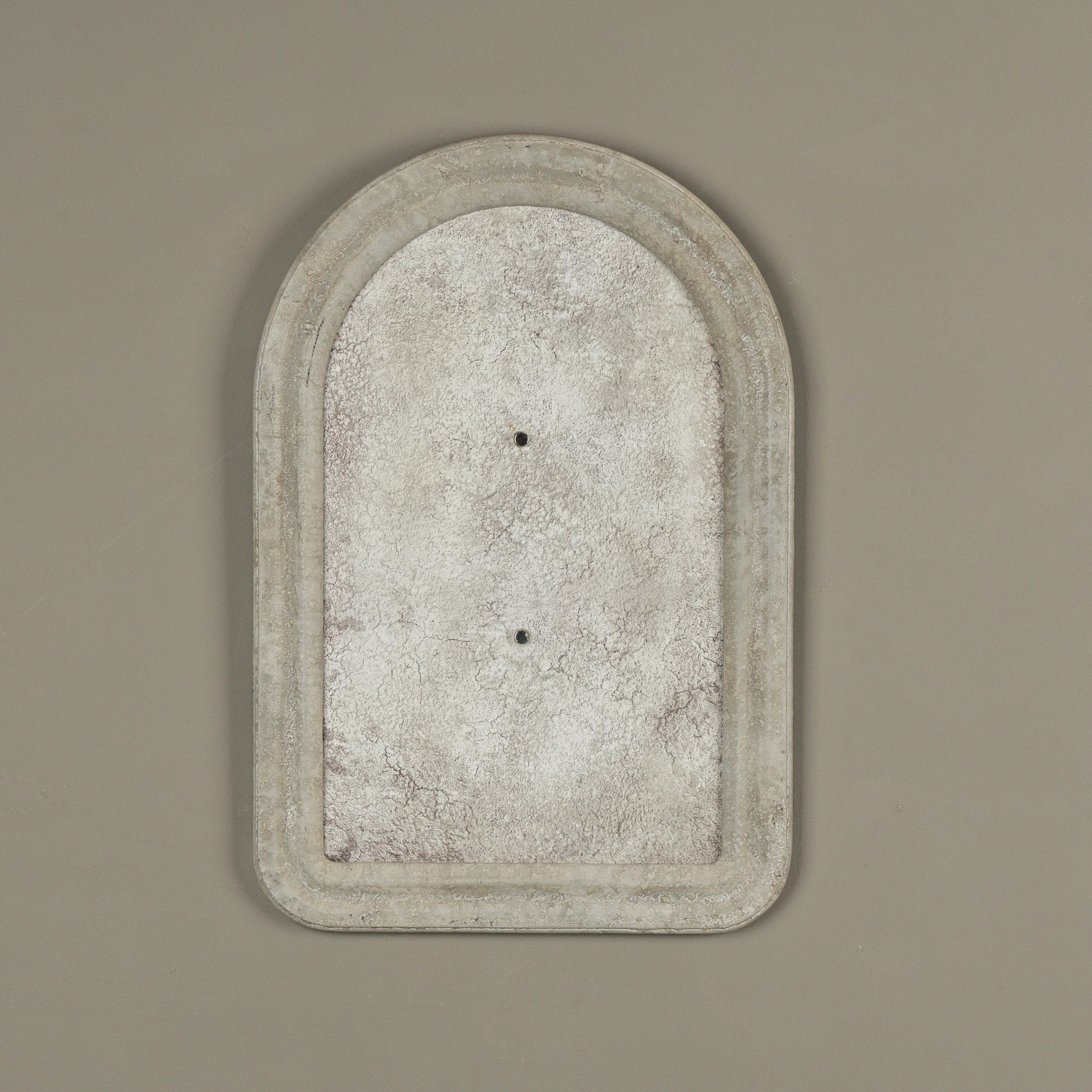 Cream Arched Customizable Magnetic Wall Plaque, 22.25"