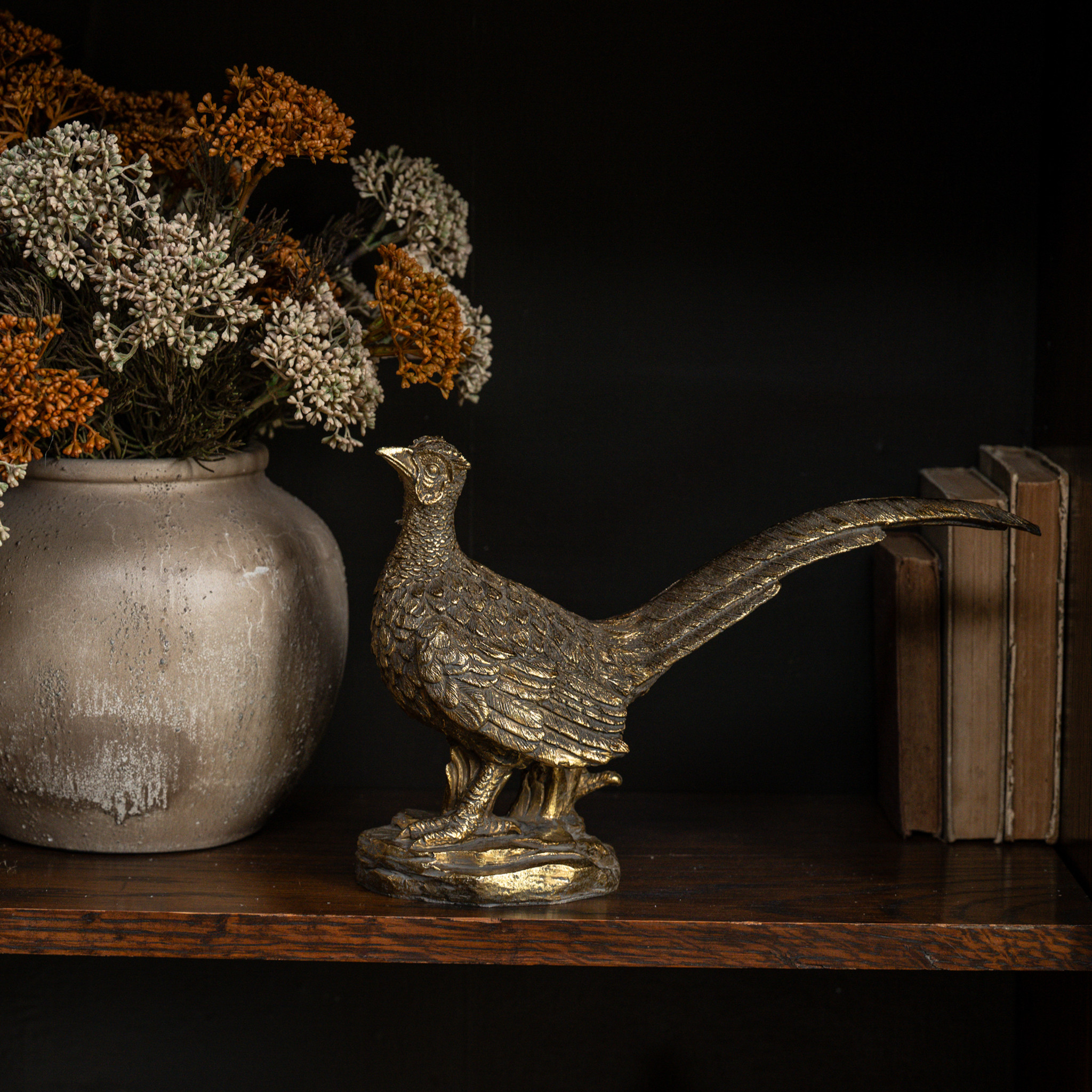 Gold Pheasant Statuette