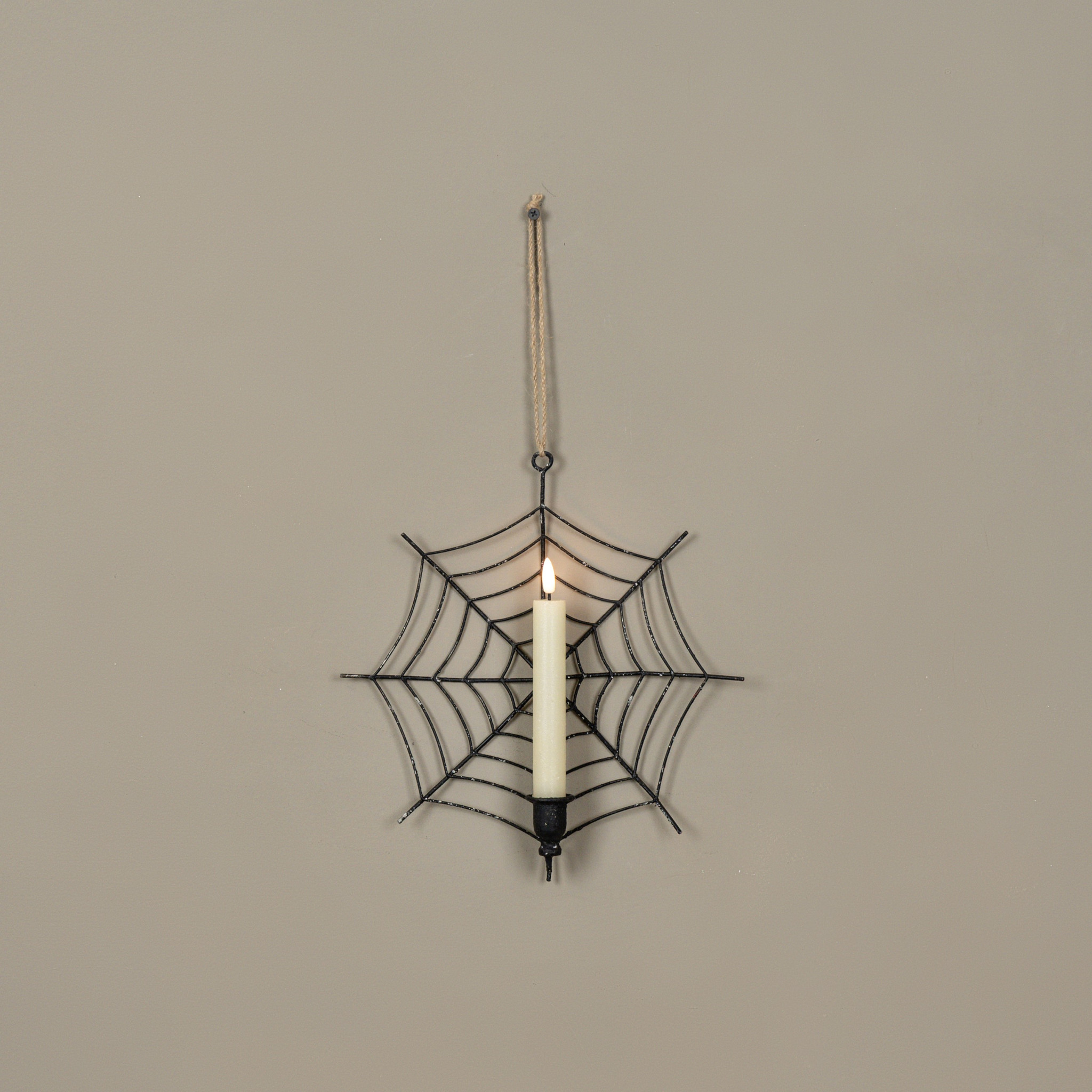 Hanging Spider Web Taper Candle Holder, photo 2 of 3
