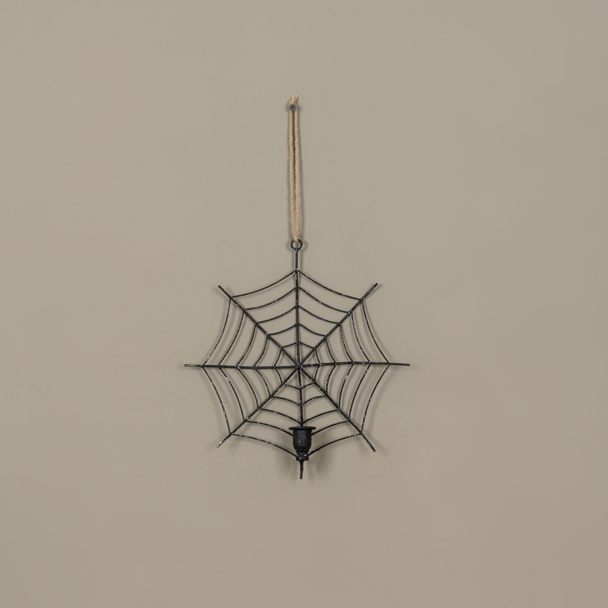 Hanging Spider Web Taper Candle Holder, photo 3 of 3