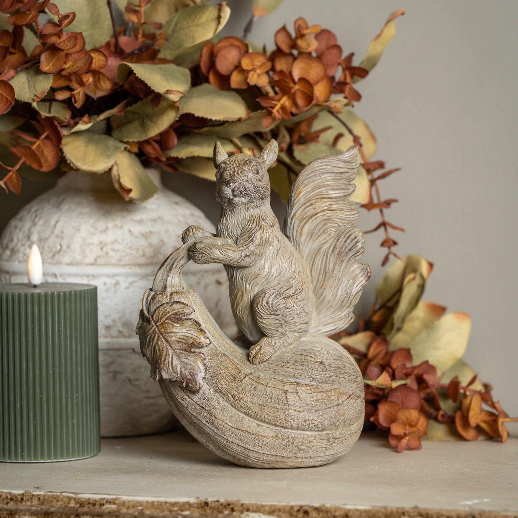 Squirrel on a Gourd Tabletop Décor