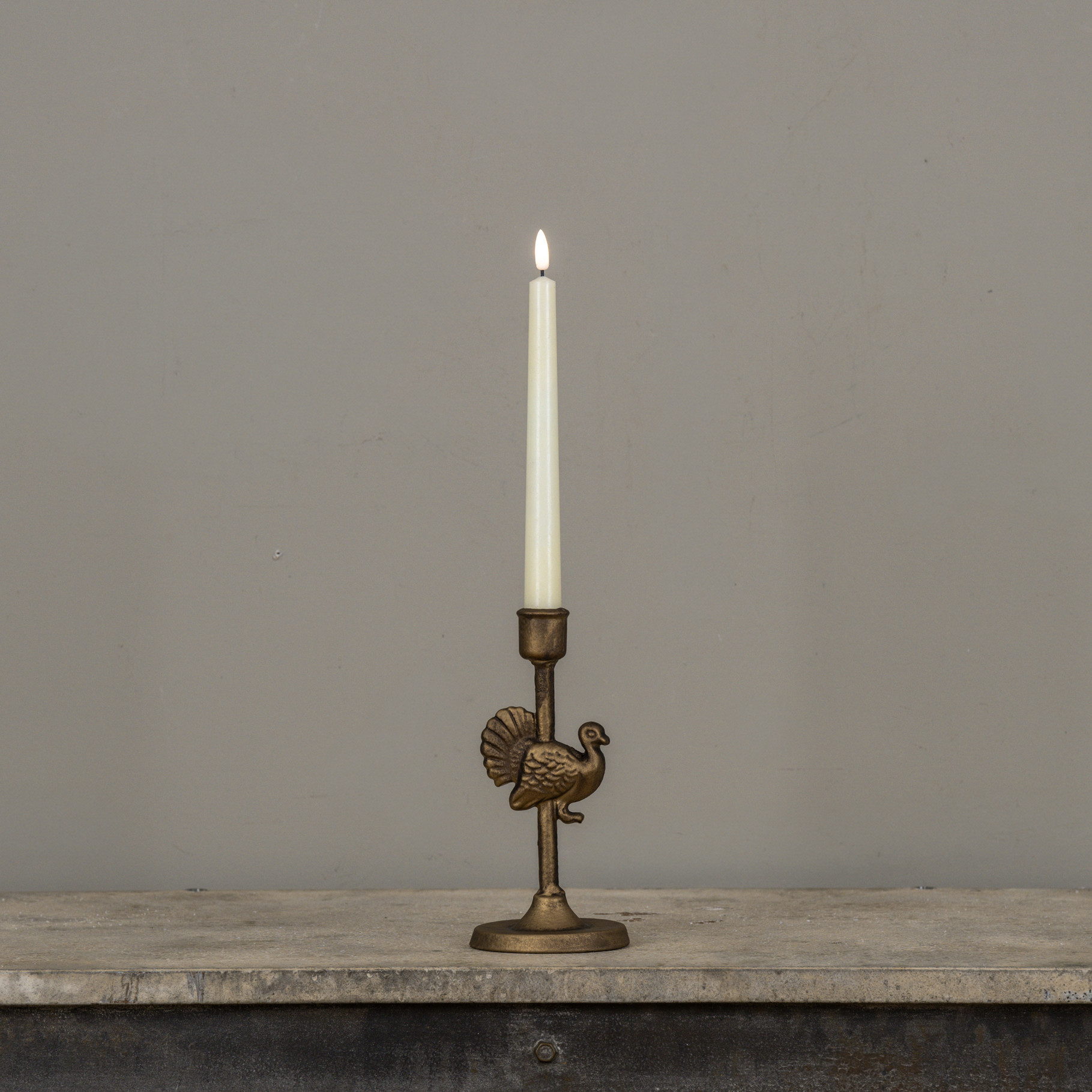 Gold Turkey Taper Candle Holder, photo 6 of 6